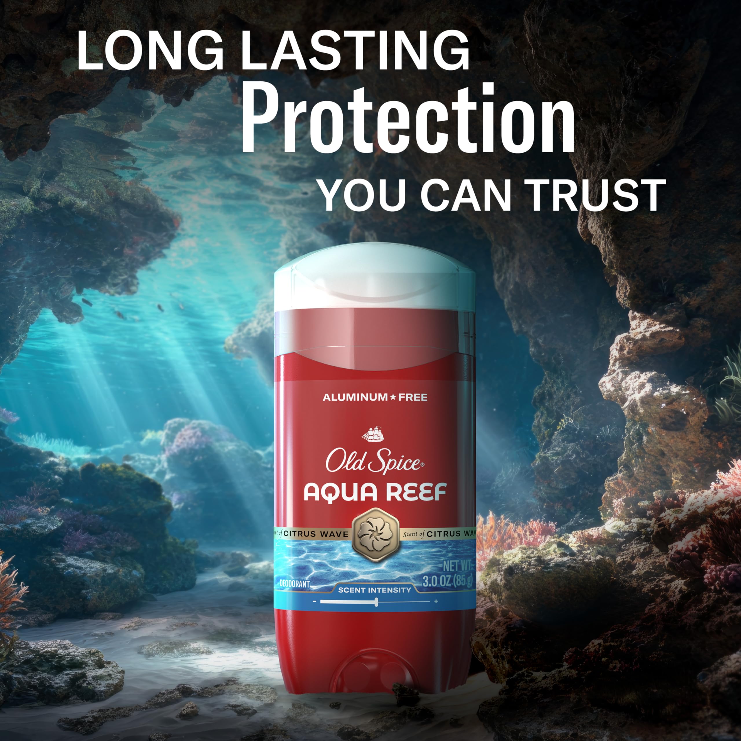 Old Spice Aluminum Free Deodorant for Men, 24/7 Odor Protection, 24/7 Freshness & Lasting Scent, Aqua Reef with Cypress Scent, 3.0 oz with Travel Size Swagger Body Wash (Pack of 4) - Image 7