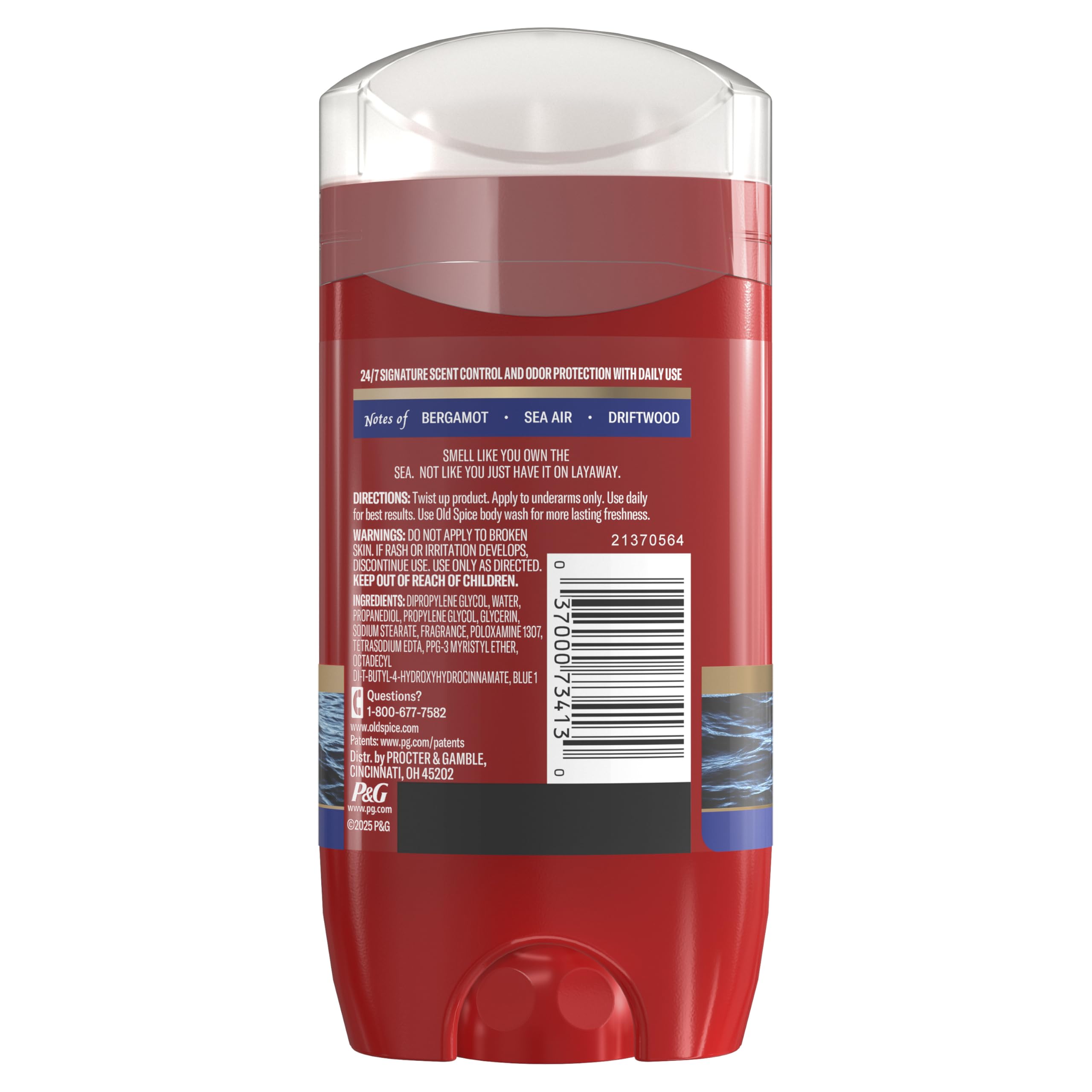 Old Spice Aluminum Free Deodorant for Men, 24/7 Odor Protection, 24/7 Freshness & Lasting Scent, Captain with Bergamot Scent, 3.0 oz (Pack of 3) - Image 13