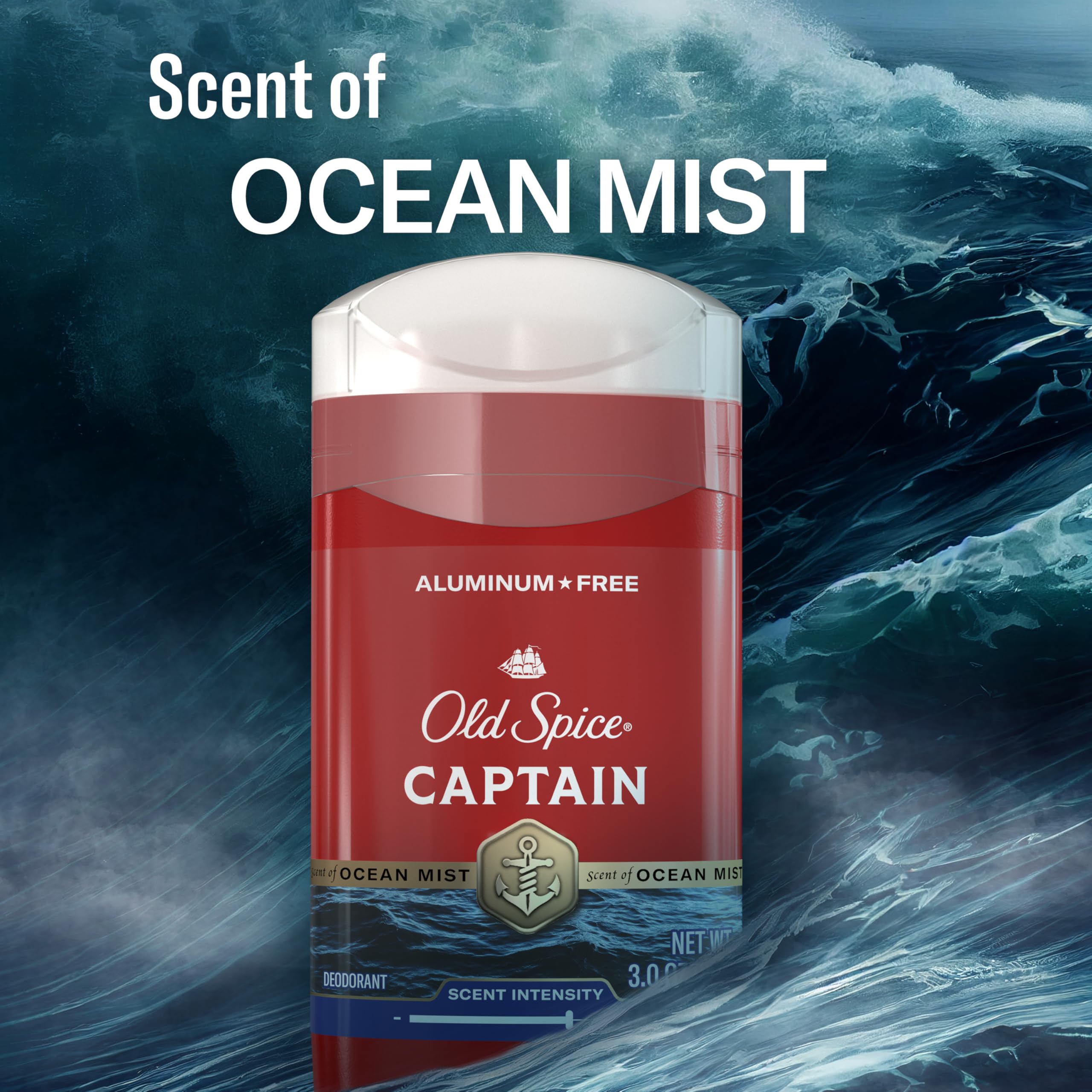 Old Spice Aluminum Free Deodorant for Men, 24/7 Odor Protection, 24/7 Freshness & Lasting Scent, Captain with Bergamot Scent, 3.0 oz (Pack of 3) - Image 8