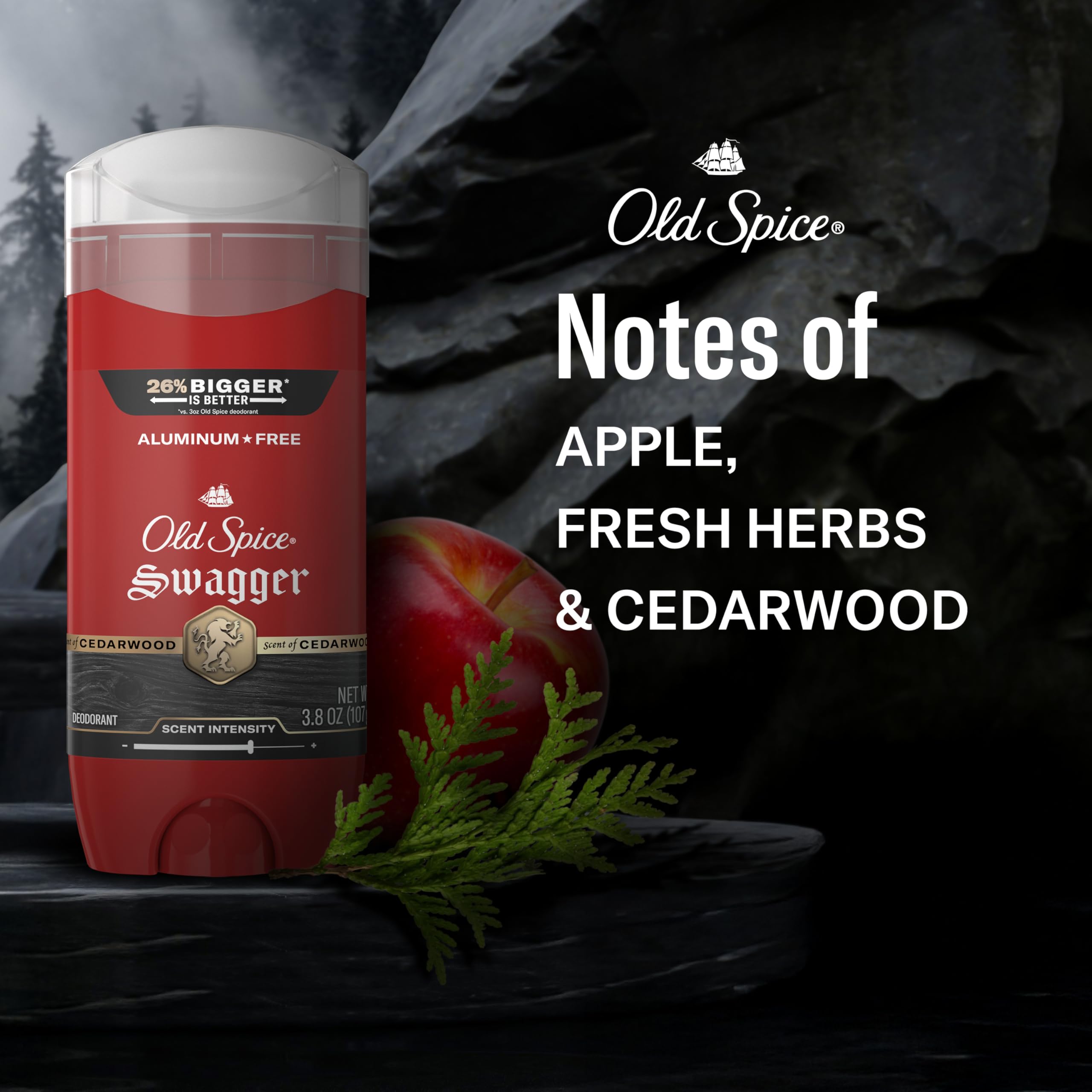 Old Spice Aluminum Free Deodorant for Men, 24/7 Protection to Eliminate Odors, 24/7 Freshness & Lasting Scent, Swagger with Lime & Cedarwood Scent, 3.8 oz (Pack of 3) - Image 5