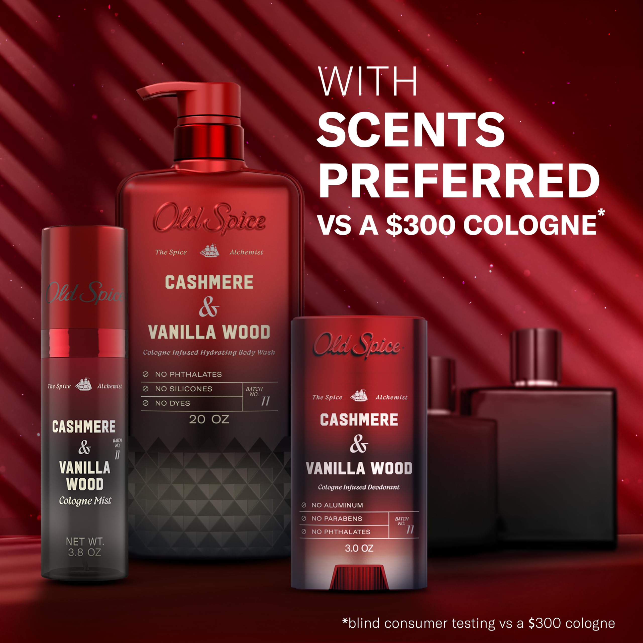 Old Spice Body Wash for Men, The Spice Alchemist Collection, 24/7 Cologne Infused Hydration, No Trade Off Formula, Free of Phthalates Silicones & Dyes, Cashmere + Vanilla Wood Scent, 20 oz - Image 11