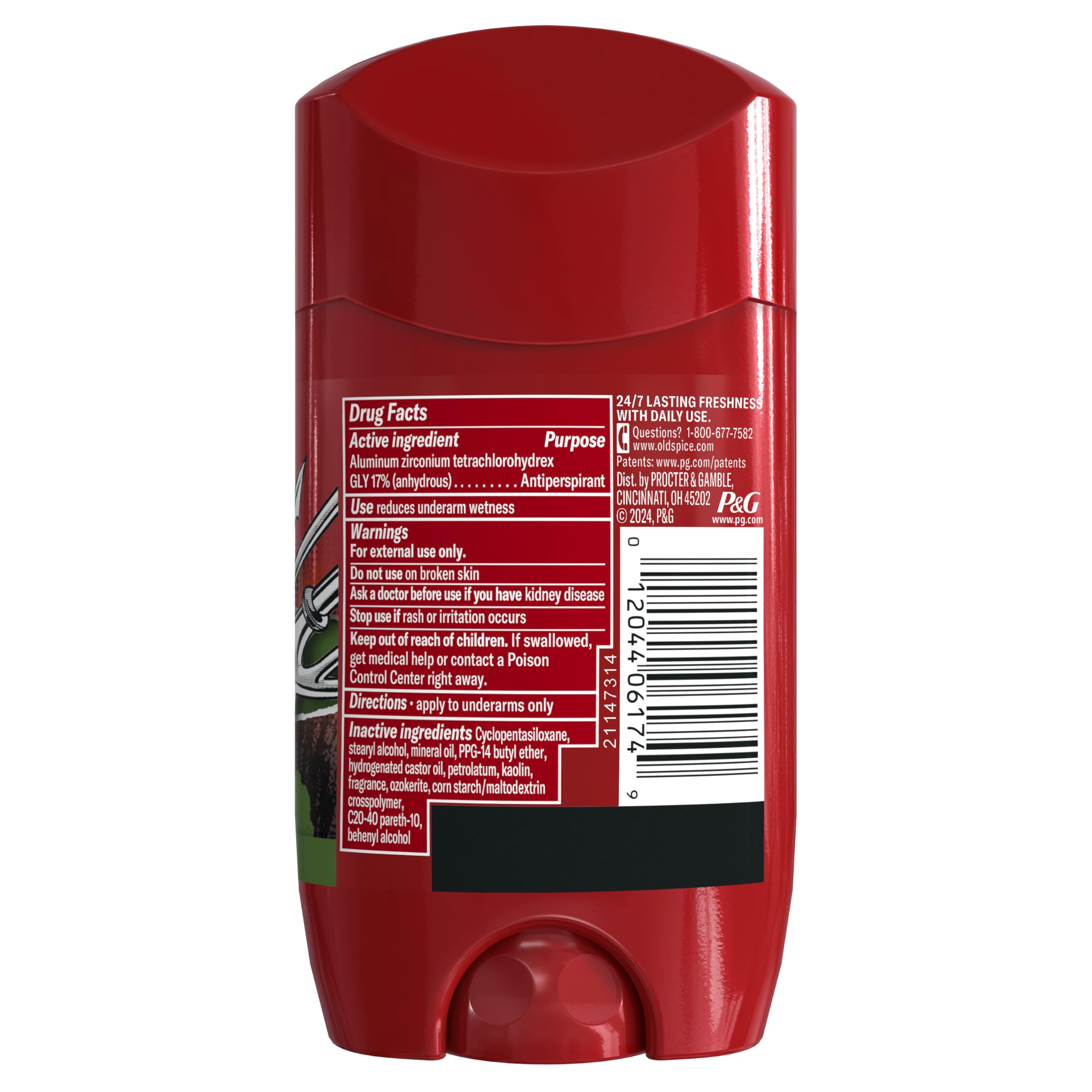 Old Spice Antiperspirant Deodorant for Men, 24/7 Freshness & Lasting Scent, 24/7 Long Lasting Sweat & Odor Protection, Smell Like a Hero, Aquaman, Fresh Ocean and Seastorm Scent, 2.6 oz - Image 8