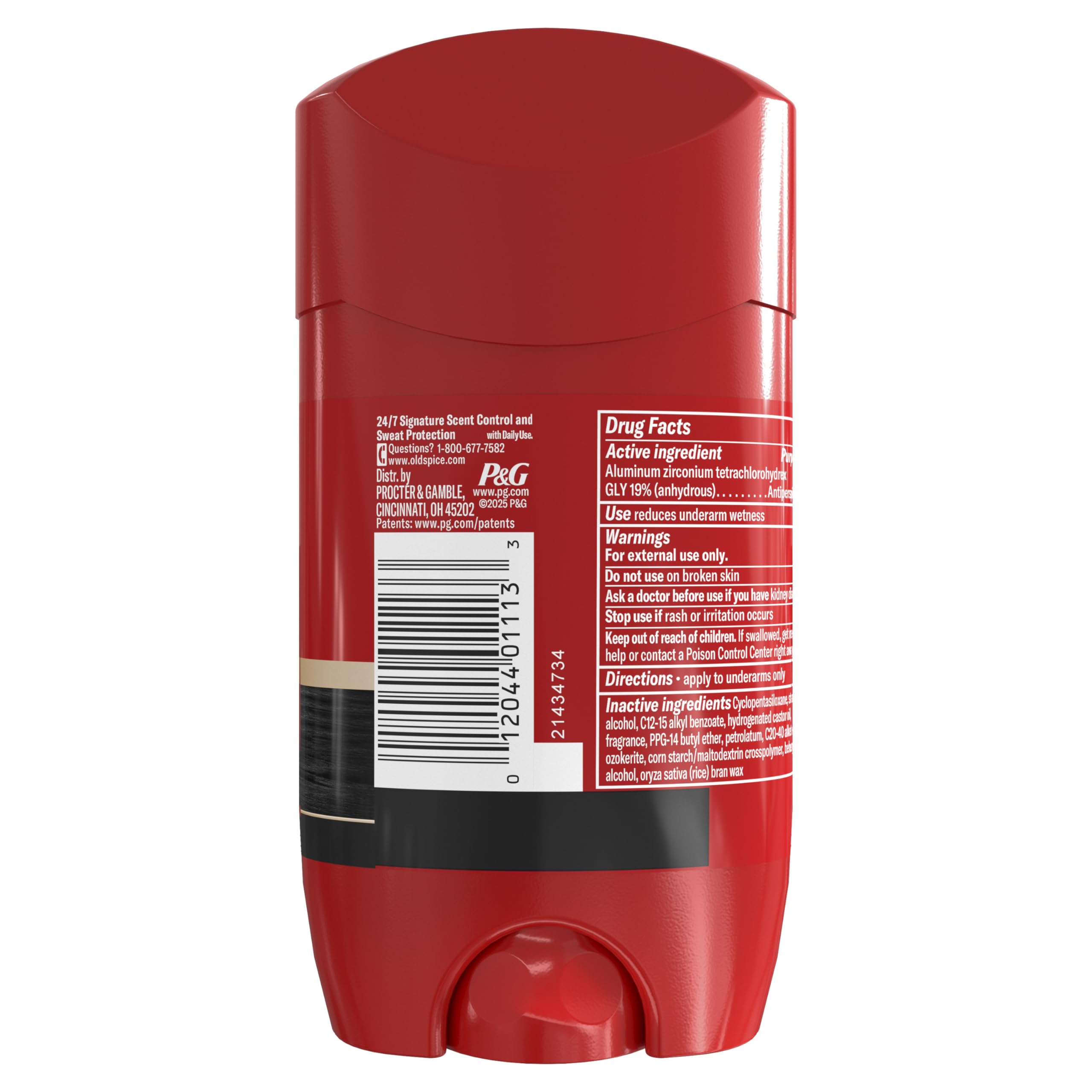 Old Spice Antiperspirant Deodorant for Men, 24/7 Sweat & Odor Protection, 24/7 Lasting Freshness, Invisible Solid, Swagger with Cedarwood Scent, 2.6 oz (Pack of 2) - Image 14