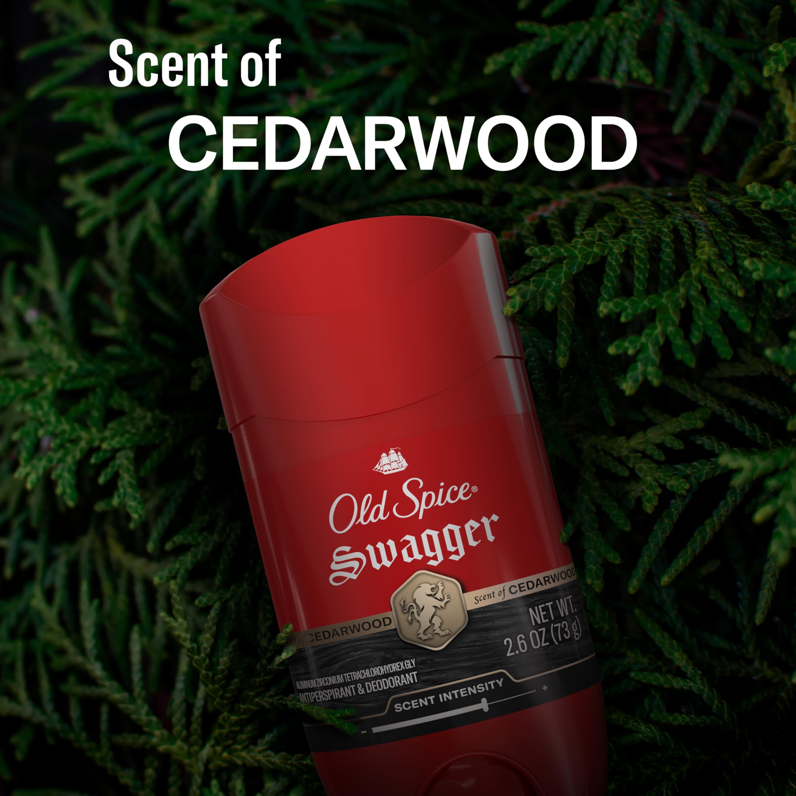 Old Spice Antiperspirant Deodorant for Men, 24/7 Sweat & Odor Protection, 24/7 Lasting Freshness, Invisible Solid, Swagger with Cedarwood Scent, 2.6 oz (Pack of 2) - Image 7