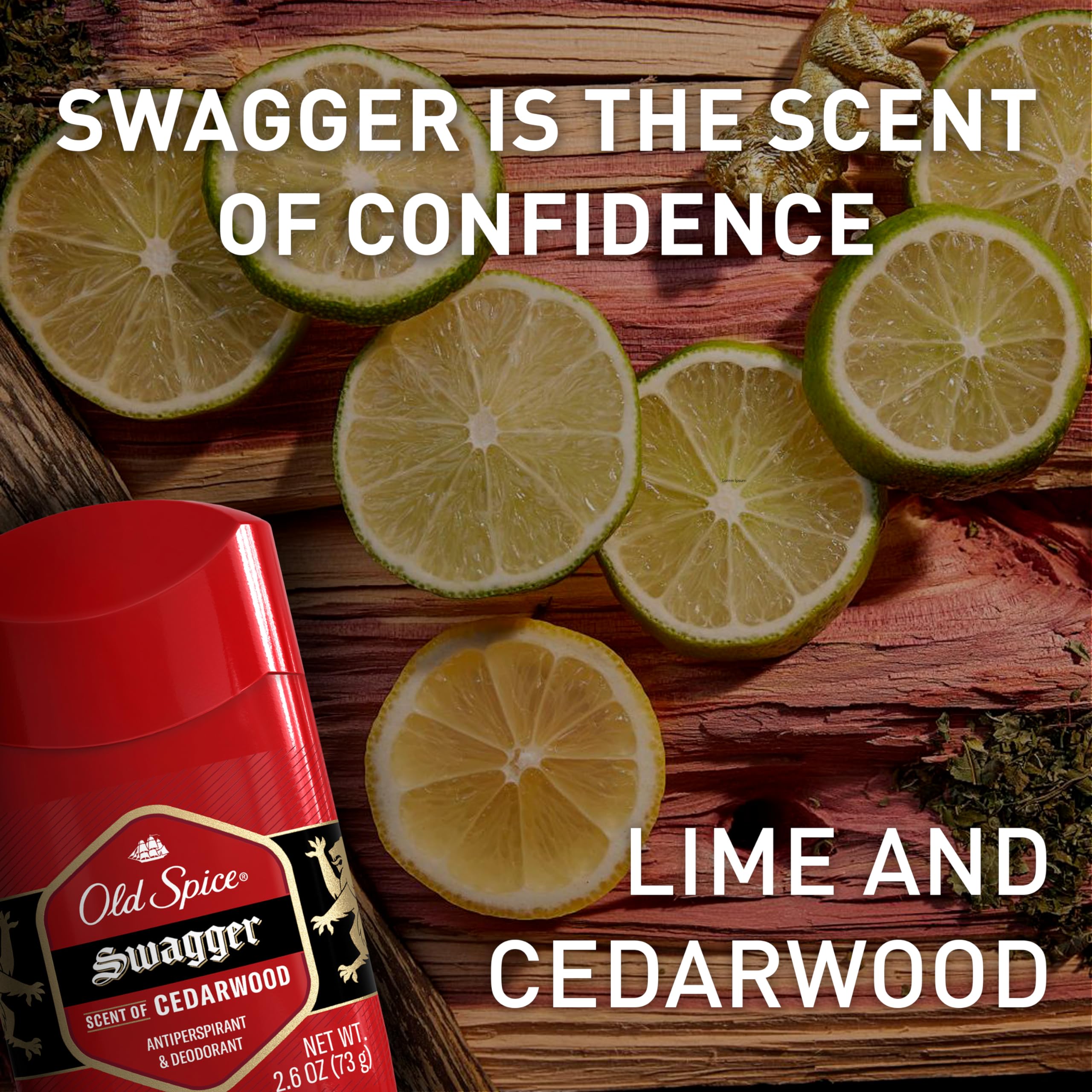Old Spice Antiperspirant Deodorant for Men, 24/7 Sweat & Odor Protection, 24/7 Lasting Freshness, Invisible Solid, Swagger with Cedarwood Scent, 3.4 oz (Pack of 3) - Image 6