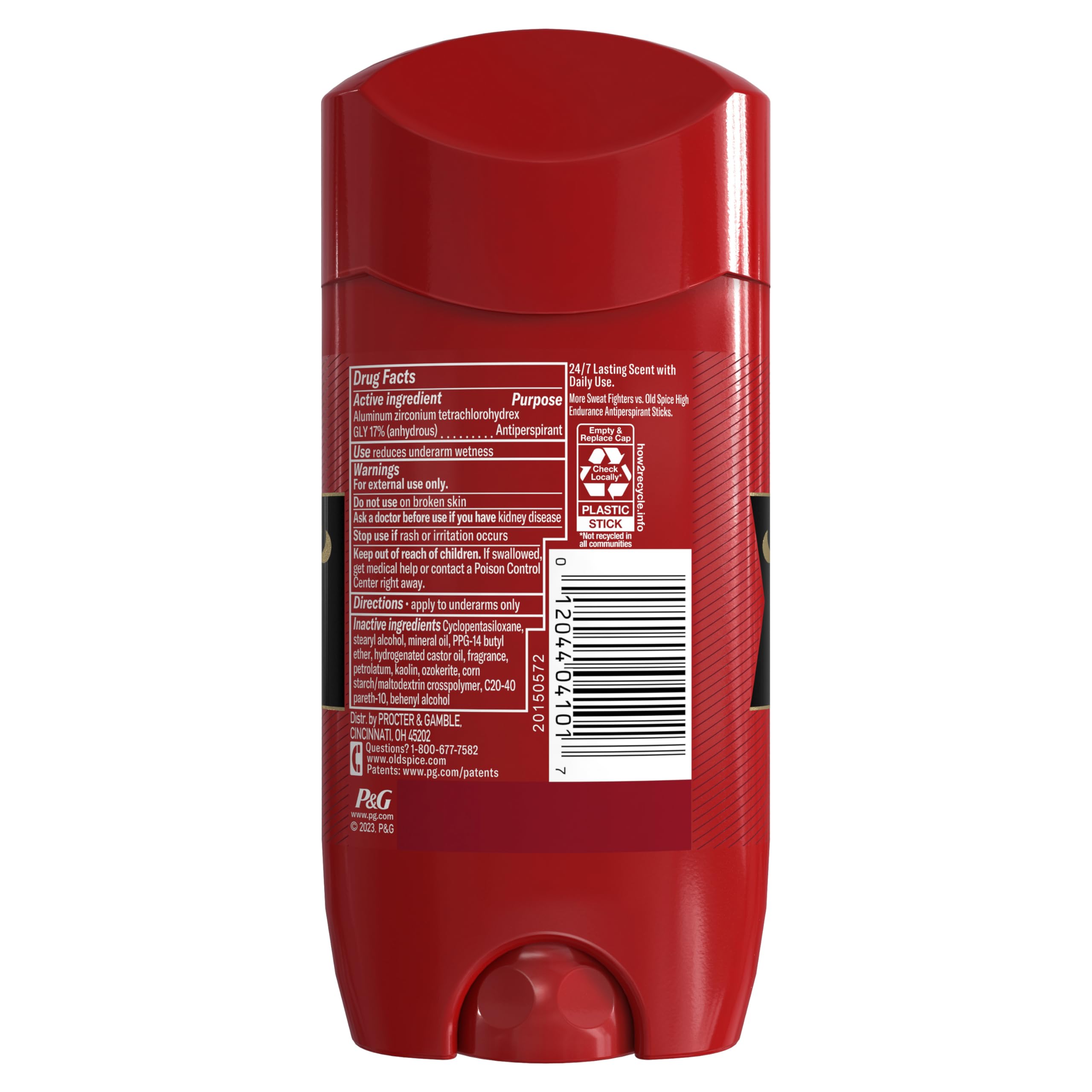 Old Spice Antiperspirant Deodorant for Men, 24/7 Sweat & Odor Protection, 24/7 Lasting Freshness, Invisible Solid, Swagger with Cedarwood Scent, 3.4 oz (Pack of 3) - Image 8