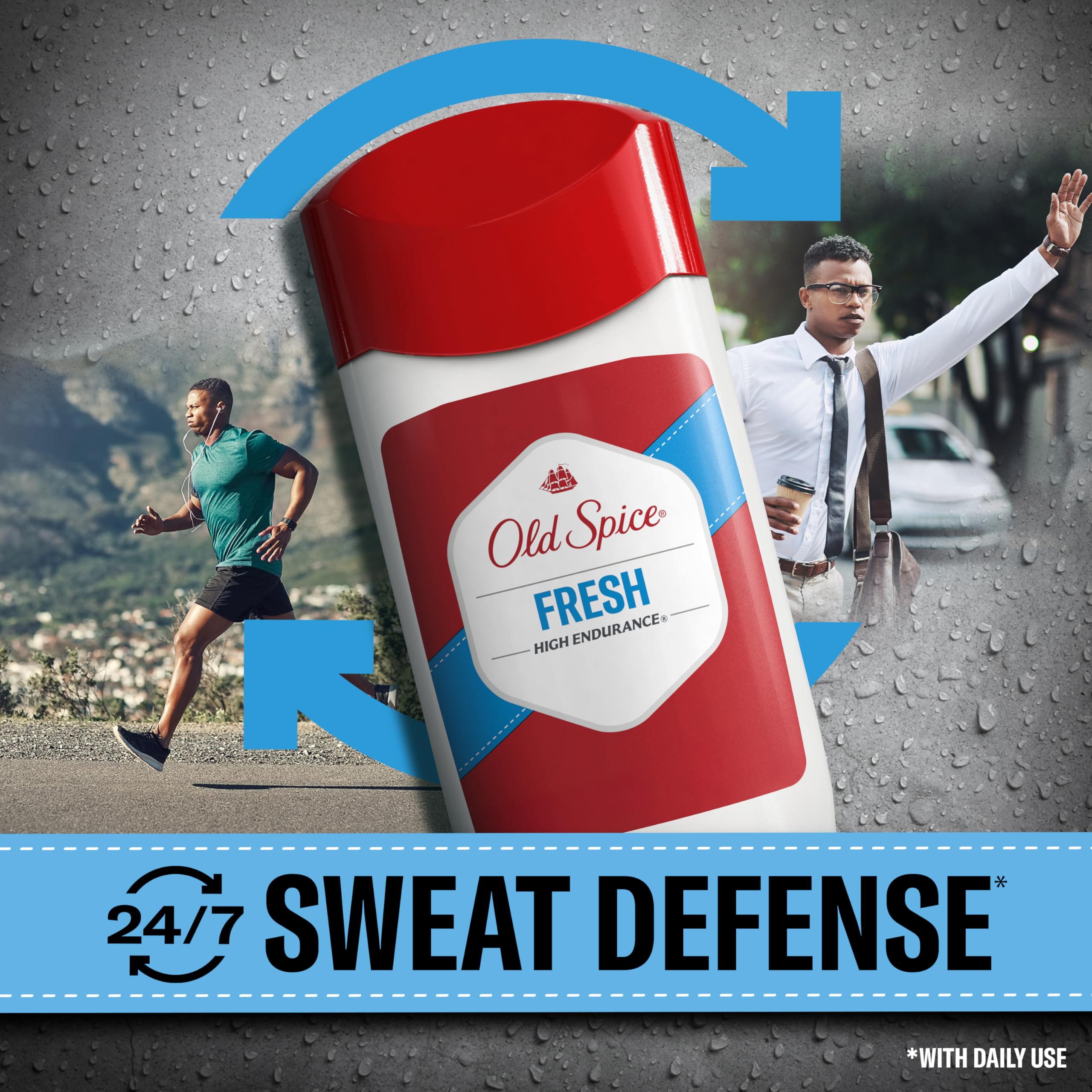 Old Spice Antiperspirant Deodorant For Men, High Endurance, 24/7 Sweat Defense & Odor Protection, 24/7 Freshness & Lasting Scent, Fresh Scent, 3.3 oz - Image 4