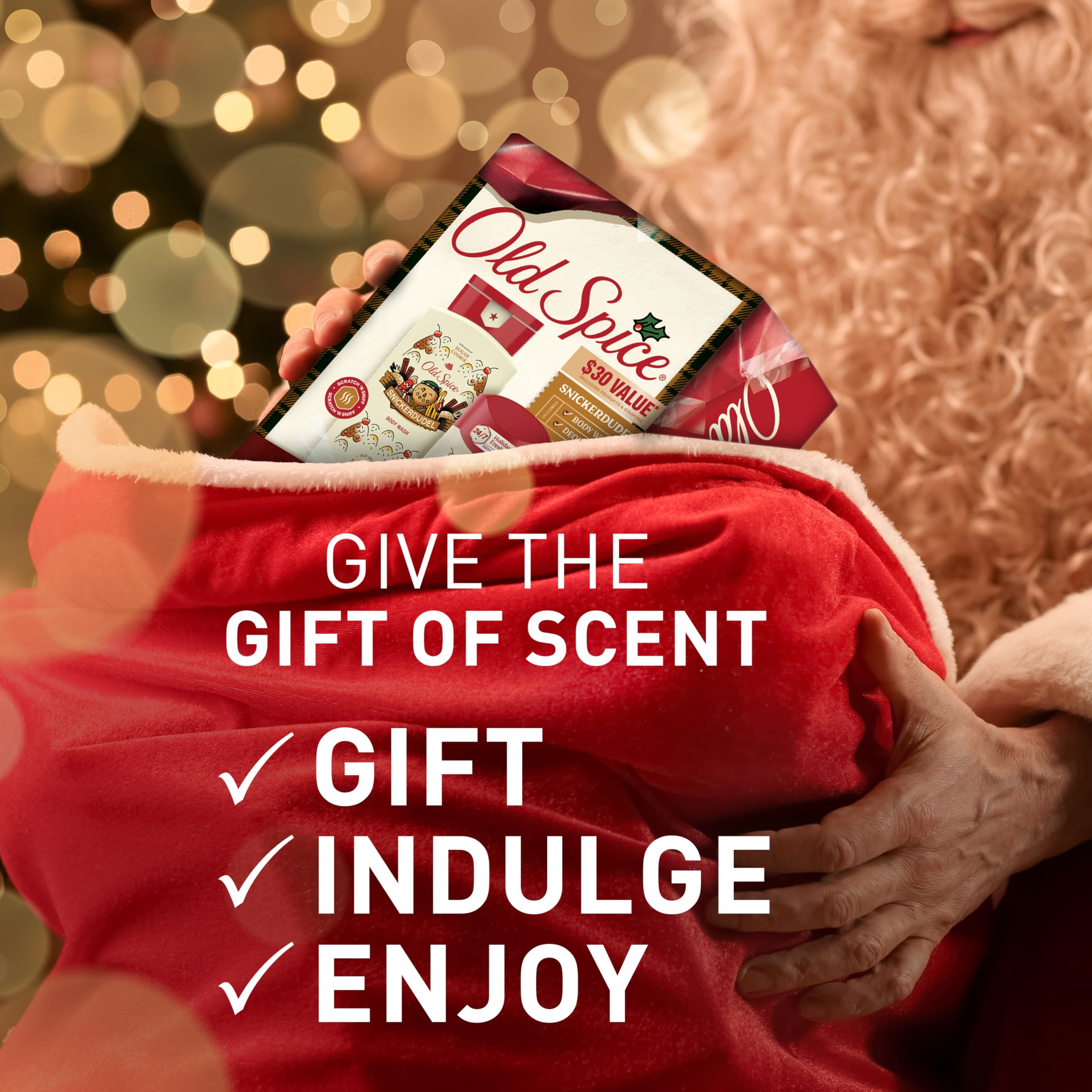 Old Spice Body Wash + Aluminum Free Deodorant for Men, Holidudes: Snickerdudel Holiday Pack, 24/7 Holiday Freshness, Gift Box for Him, Snickerdudel Sugar Cookie, 16 oz & 2.6 oz (Pack of 2) - Image 6