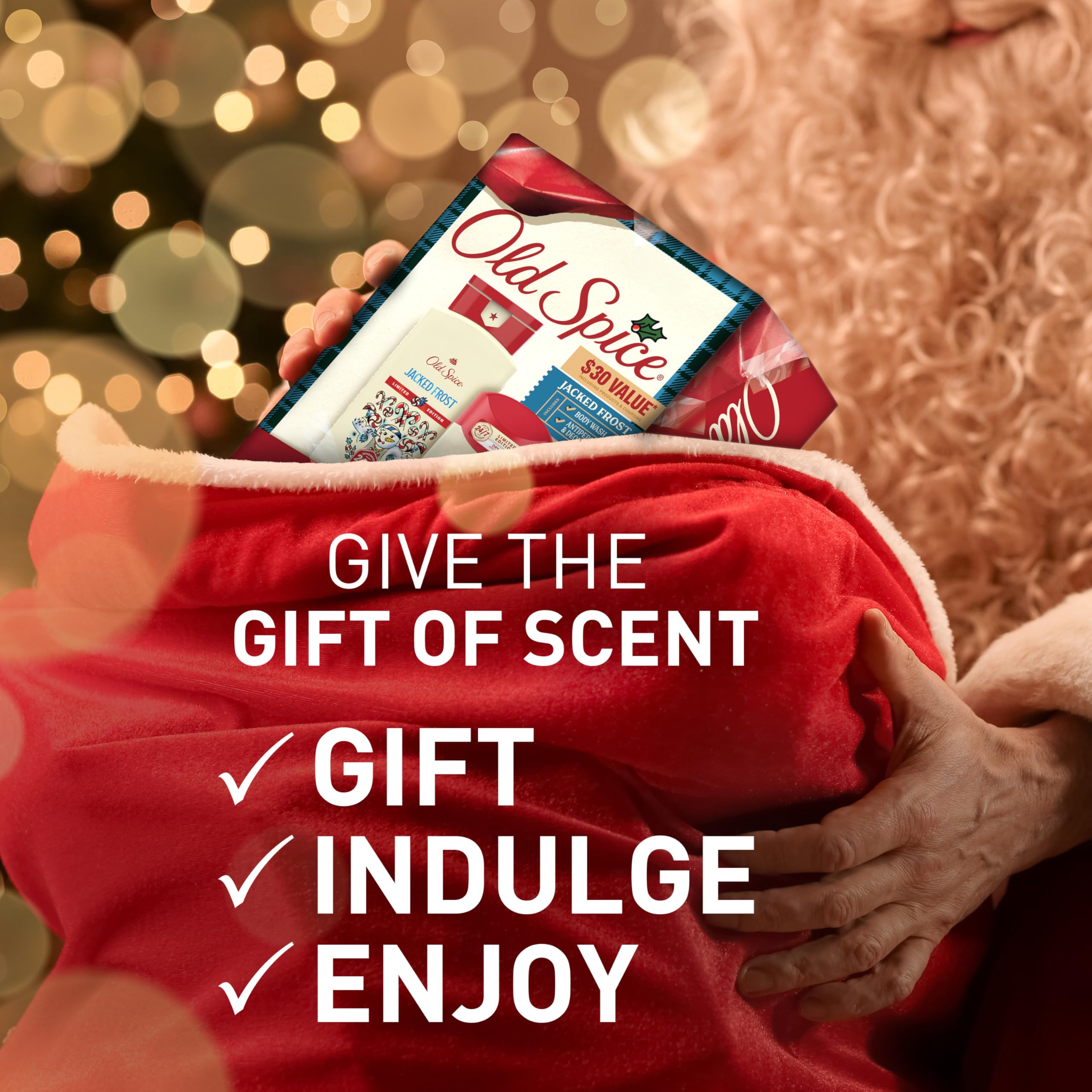 Old Spice Body Wash + Aluminum Free Deodorant for Men, Holidudes: Jacked Frost Holiday Pack, 24/7 Holiday Freshness, Gift Box for Him, Jacked Frost Frosted Mint, 16 oz & 2.6 oz (Pack of 2) - Image 6