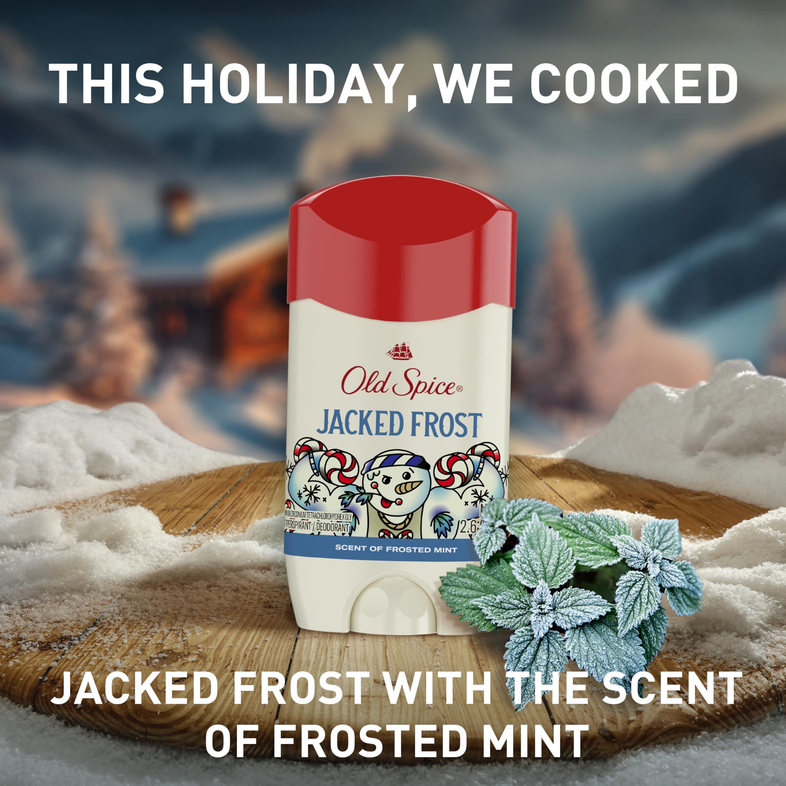 Old Spice Body Wash + Aluminum Free Deodorant for Men, Holidudes: Jacked Frost Holiday Pack, 24/7 Holiday Freshness, Gift Box for Him, Jacked Frost Frosted Mint, 16 oz & 2.6 oz (Pack of 2) - Image 8
