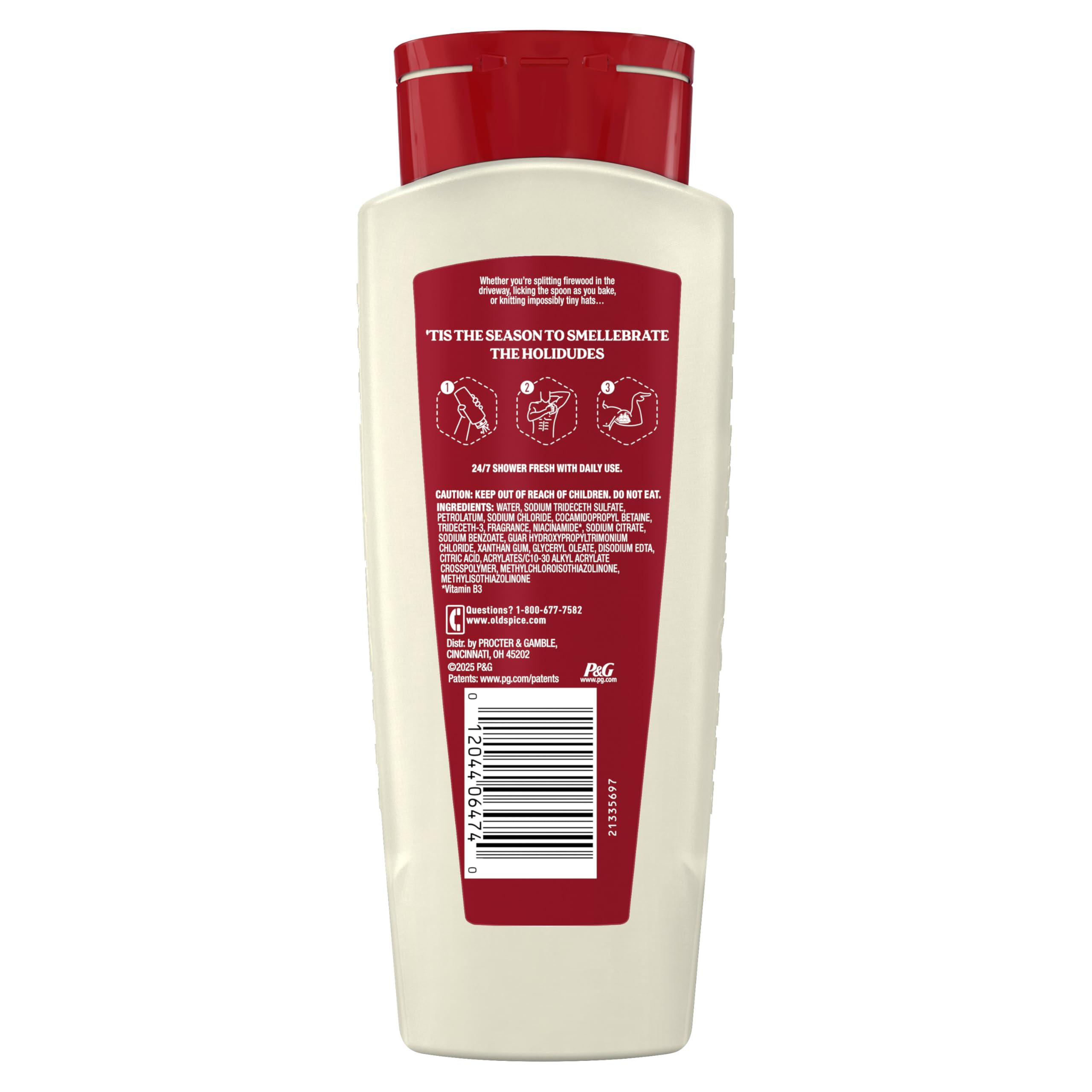 Old Spice Body Wash + Aluminum Free Deodorant for Men, Holidudes: Jacked Frost Holiday Pack, 24/7 Holiday Freshness, Gift Box for Him, Jacked Frost Frosted Mint, 16 oz & 2.6 oz (Pack of 2) - Image 14