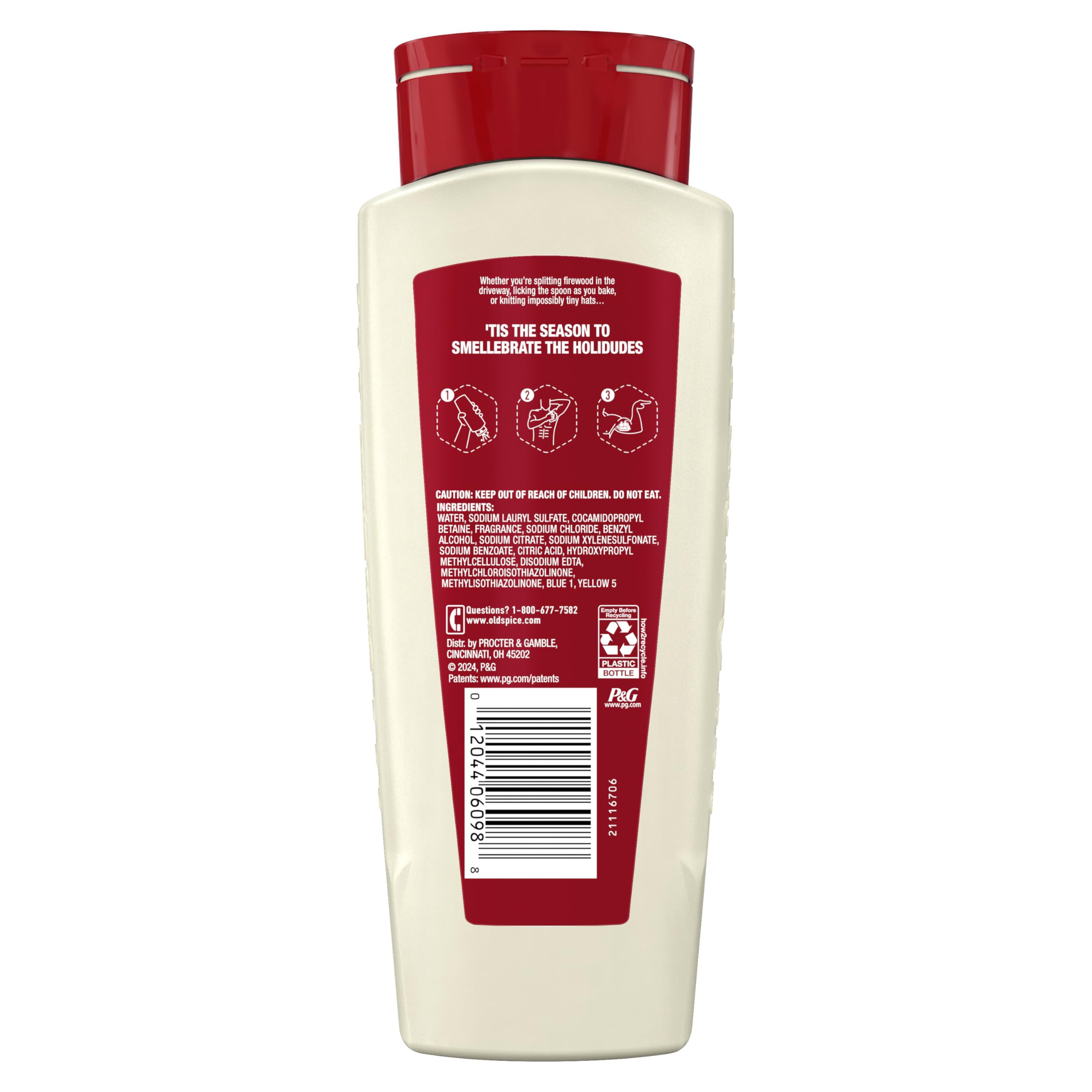 Old Spice Body Wash for Men, Holidudes Limited Edition, 24/7 Holiday Freshness, Lasting Scent and Rich Lather, Stocking Stuffer, Lumbersnack with Fresh Pine Scent, 16 fl oz - Image 6