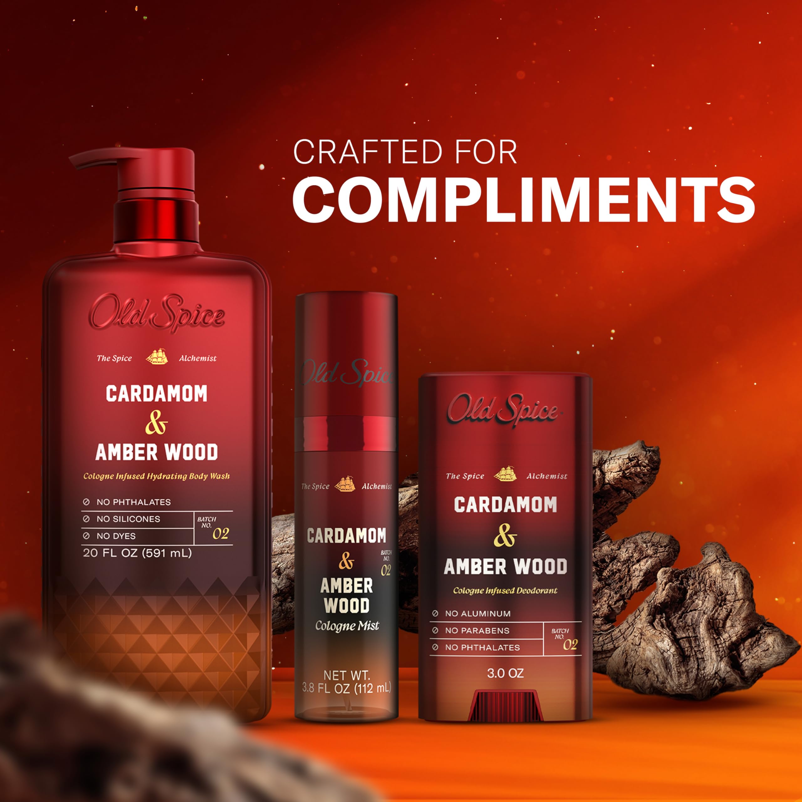 Old Spice Body Wash for Men, The Spice Alchemist Collection, 24/7 Cologne Infused Hydration, No Trade Off Formula, Free of Phthalates Silicones & Dyes, Cardamom + Amber Wood Scent, 20 oz - Image 10