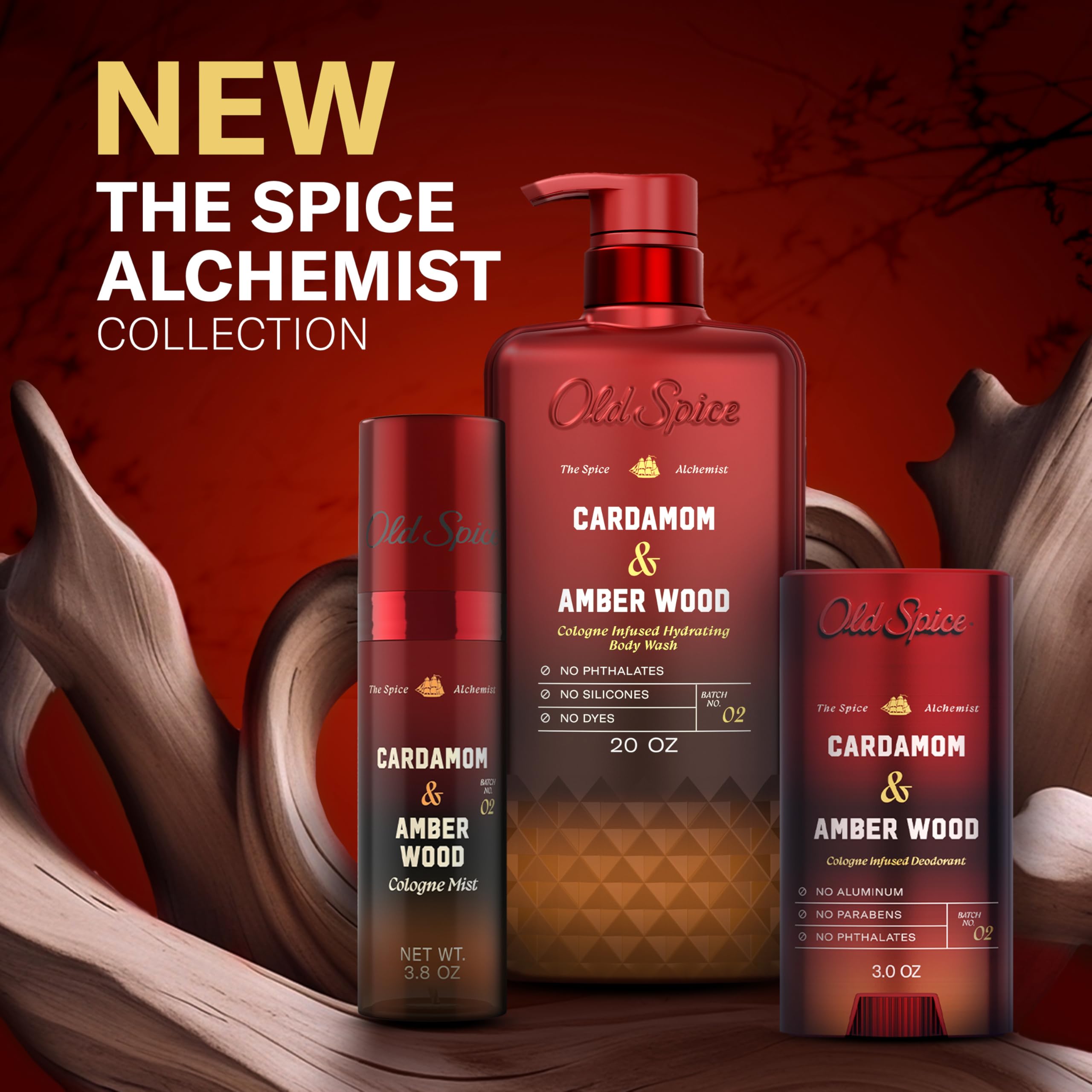 Old Spice Body Wash for Men, The Spice Alchemist Collection, 24/7 Cologne Infused Hydration, No Trade Off Formula, Free of Phthalates Silicones & Dyes, Cardamom + Amber Wood Scent, 20 oz - Image 11