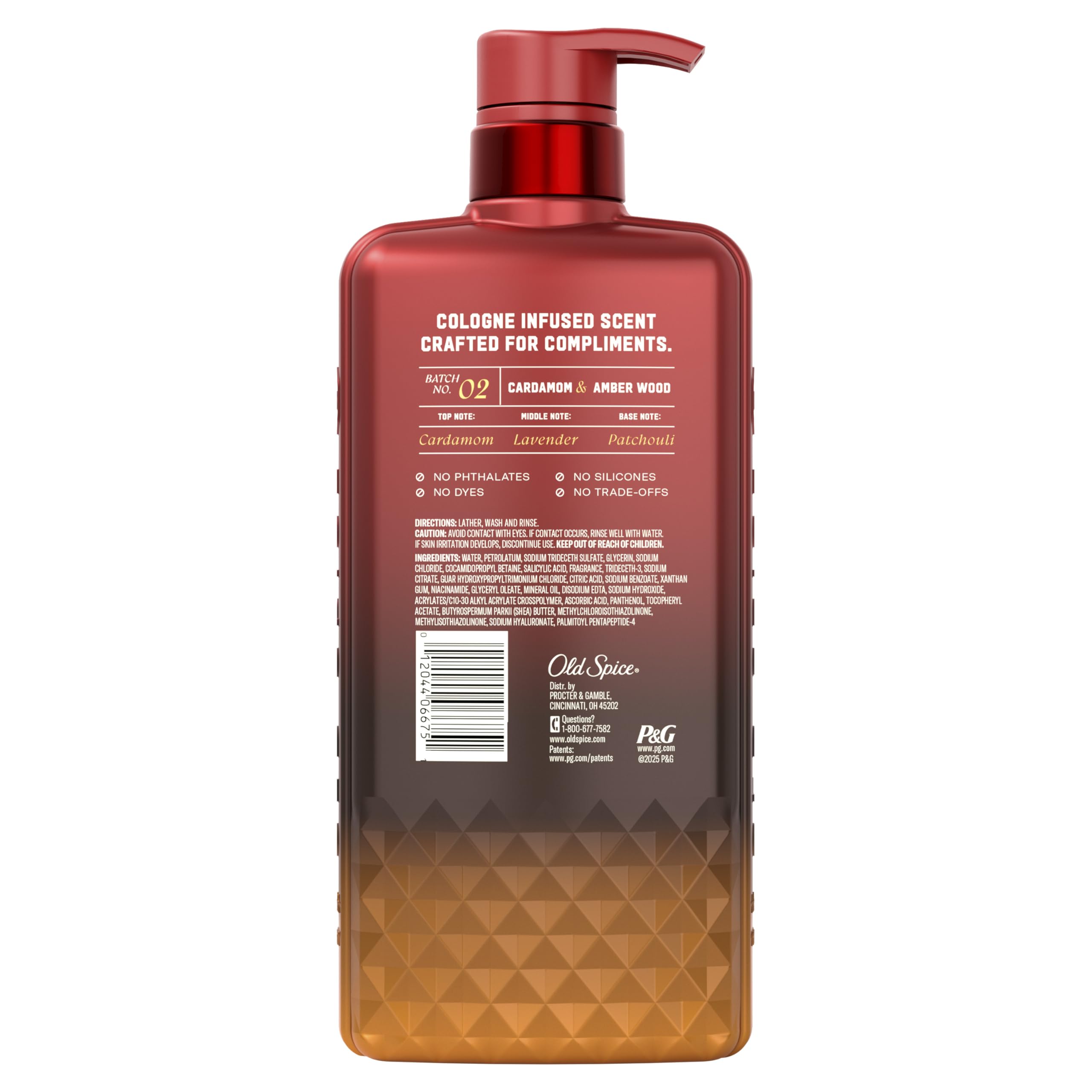 Old Spice Body Wash for Men, The Spice Alchemist Collection, 24/7 Cologne Infused Hydration, No Trade Off Formula, Free of Phthalates Silicones & Dyes, Cardamom + Amber Wood Scent, 20 oz - Image 16
