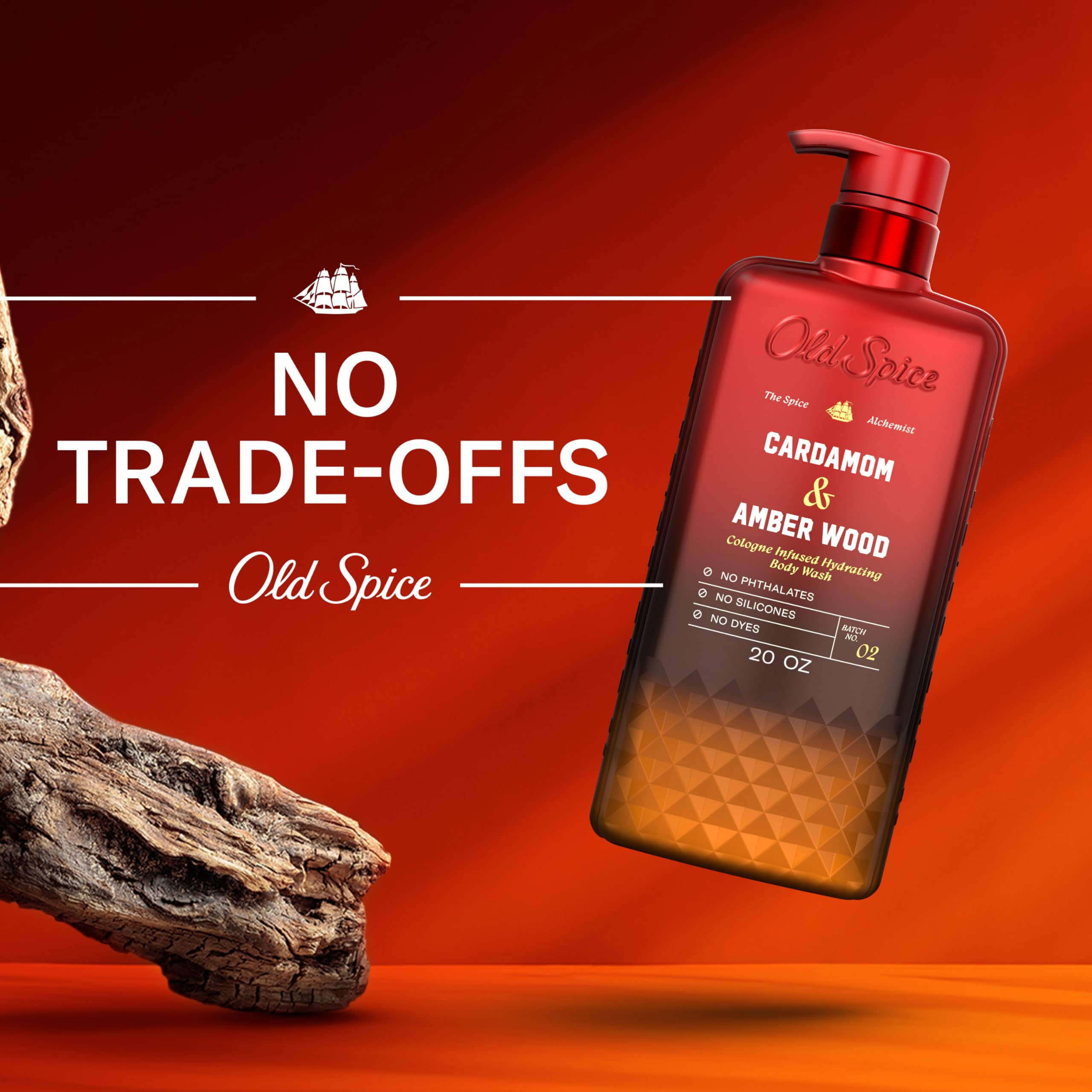 Old Spice Body Wash for Men, The Spice Alchemist Collection, 24/7 Cologne Infused Hydration, No Trade Off Formula, Free of Phthalates Silicones & Dyes, Cardamom + Amber Wood Scent, 20 oz - Image 6