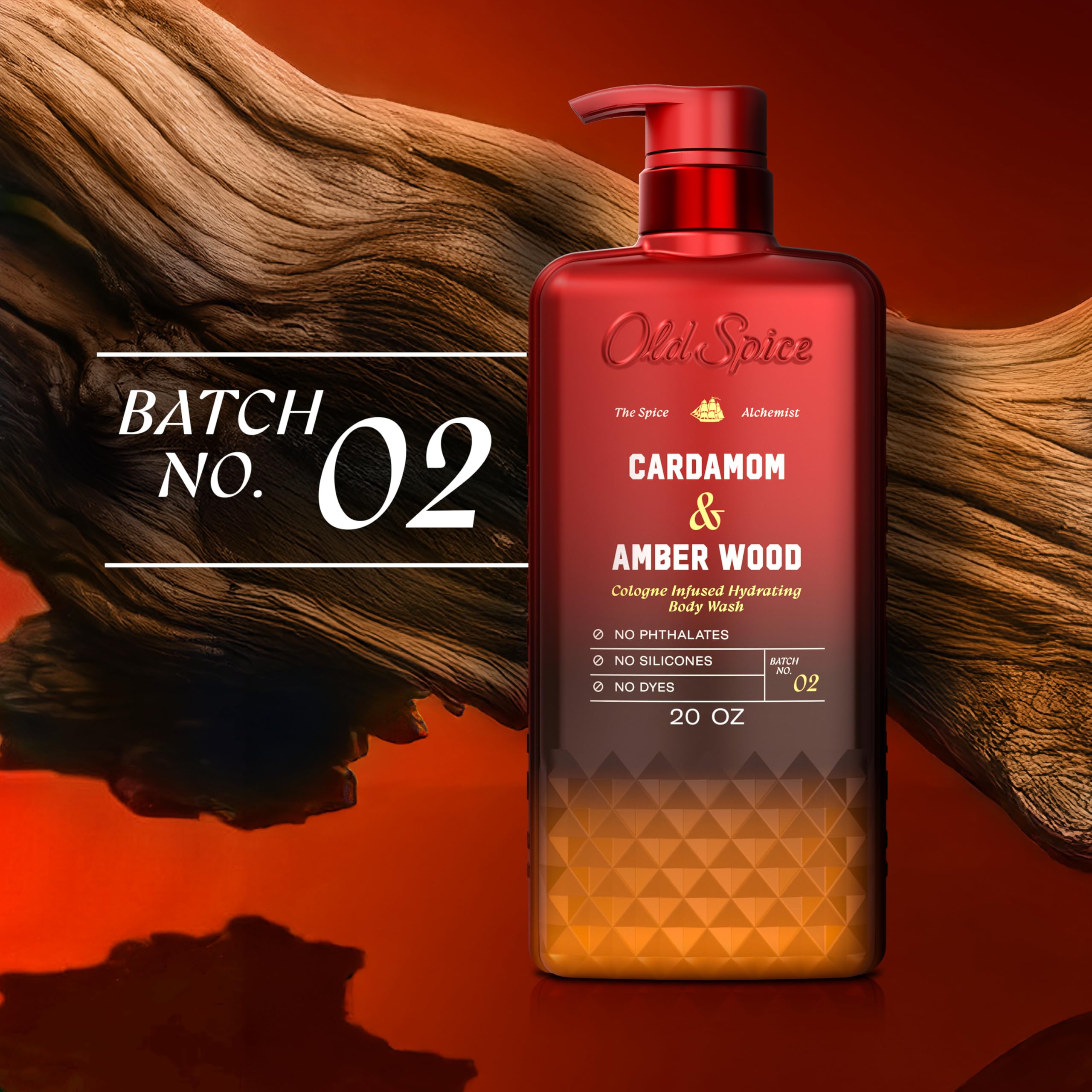 Old Spice Body Wash for Men, The Spice Alchemist Collection, 24/7 Cologne Infused Hydration, No Trade Off Formula, Free of Phthalates Silicones & Dyes, Cardamom + Amber Wood Scent, 20 oz - Image 7