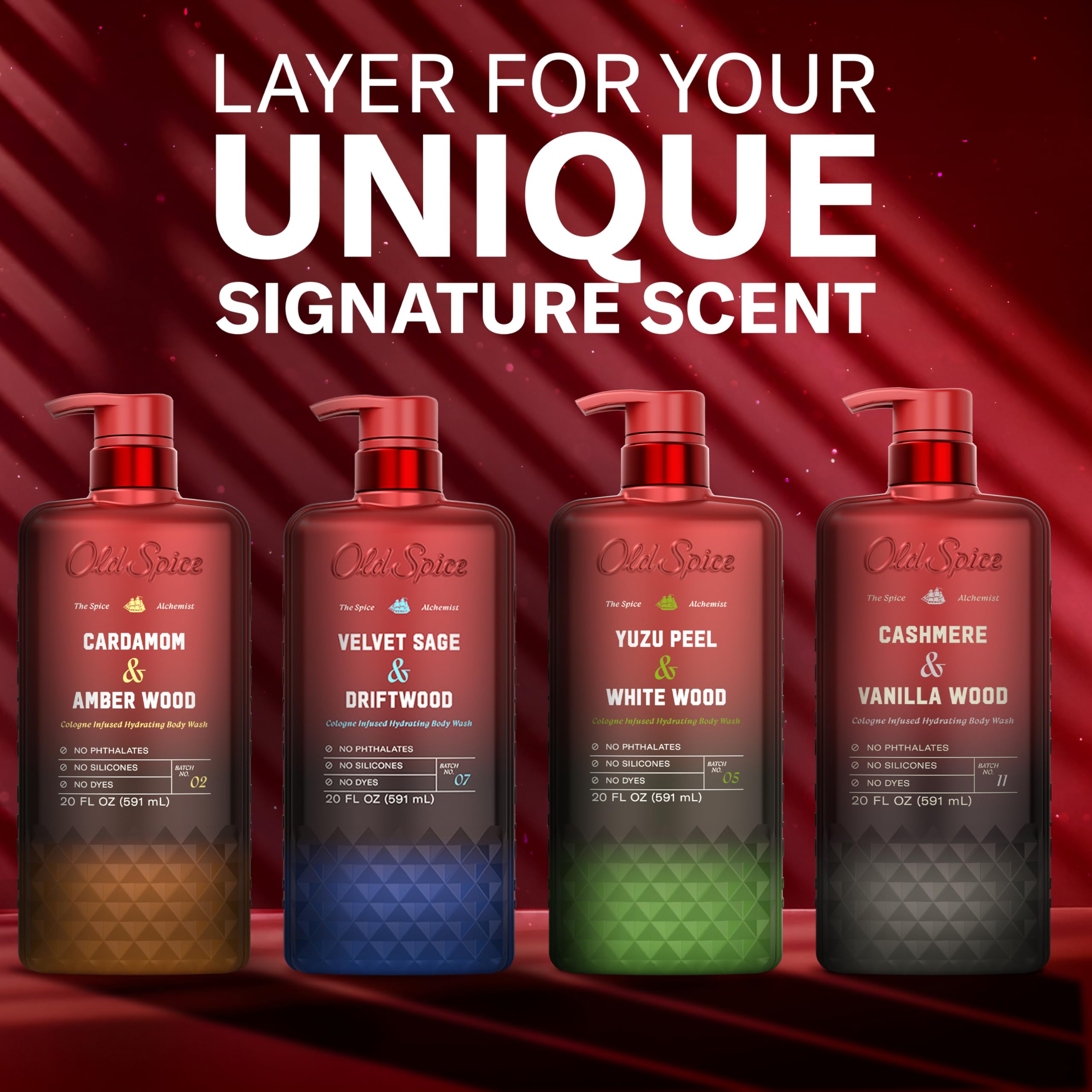Old Spice Body Wash for Men, The Spice Alchemist Collection, 24/7 Cologne Infused Hydration, No Trade Off Formula, Free of Phthalates Silicones & Dyes, Cardamom + Amber Wood Scent, 20 oz - Image 9