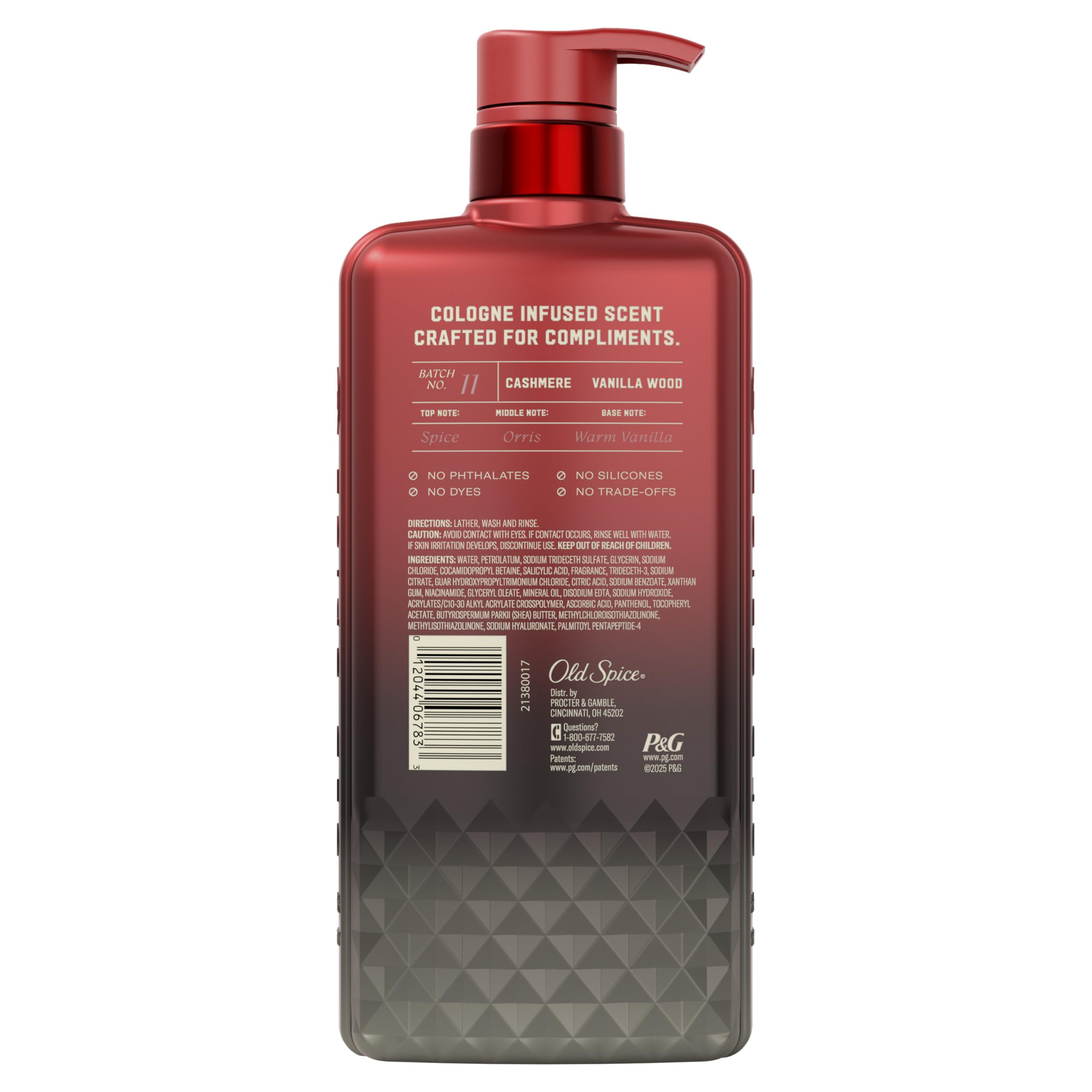 Old Spice Body Wash for Men, The Spice Alchemist Collection, 24/7 Cologne Infused Hydration, No Trade Off Formula, Free of Phthalates Silicones & Dyes, Cashmere + Vanilla Wood Scent, 20 oz - Image 16