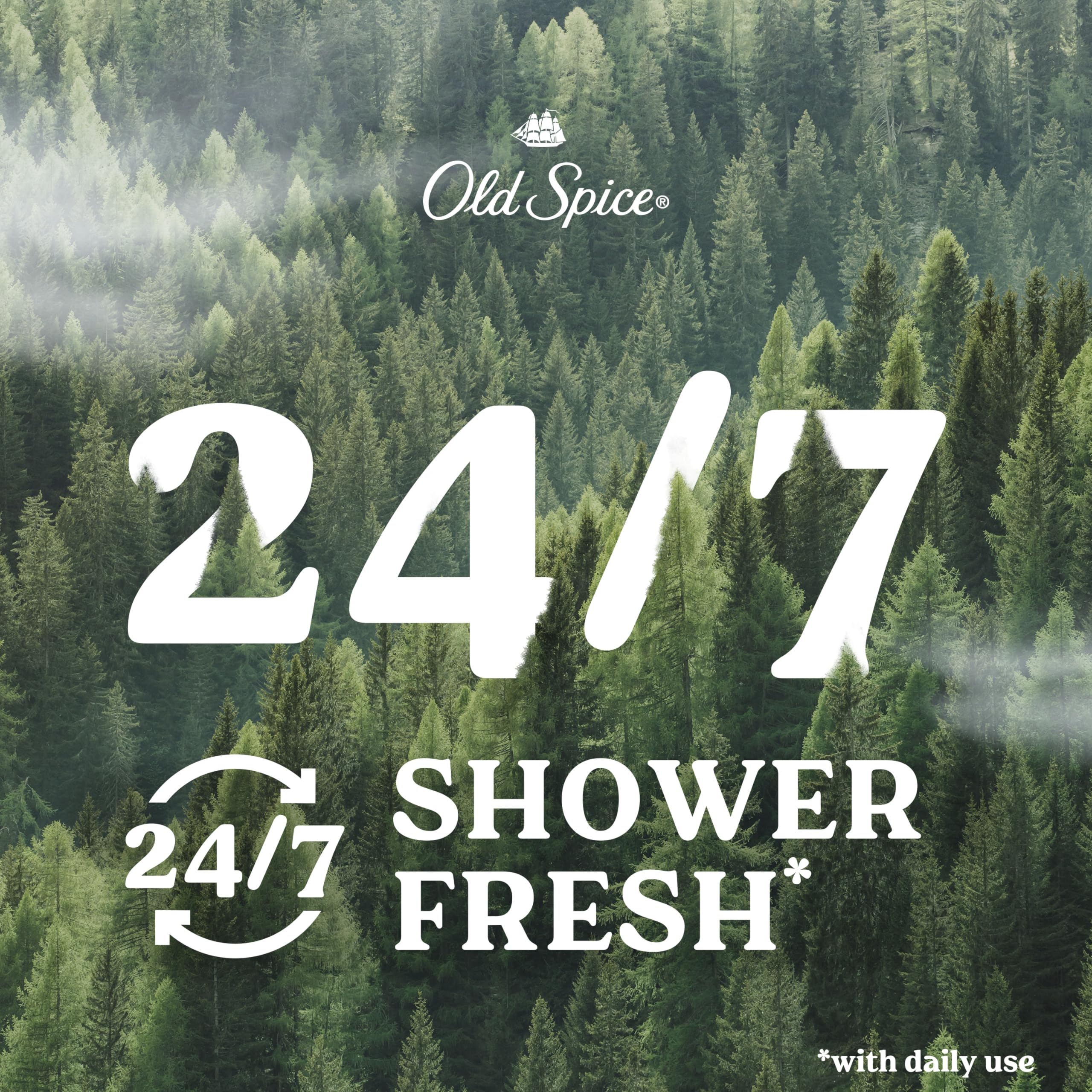 Old Spice Cleansing Body Wash for Men, 24/7 Shower Fresh with Lasting Scent, Cleanse & Refresh, Gentle on Skin, Vitamin B3, Timber with Sandalwood + Cypress Scent, 18 oz (Pack of 4) - Image 4