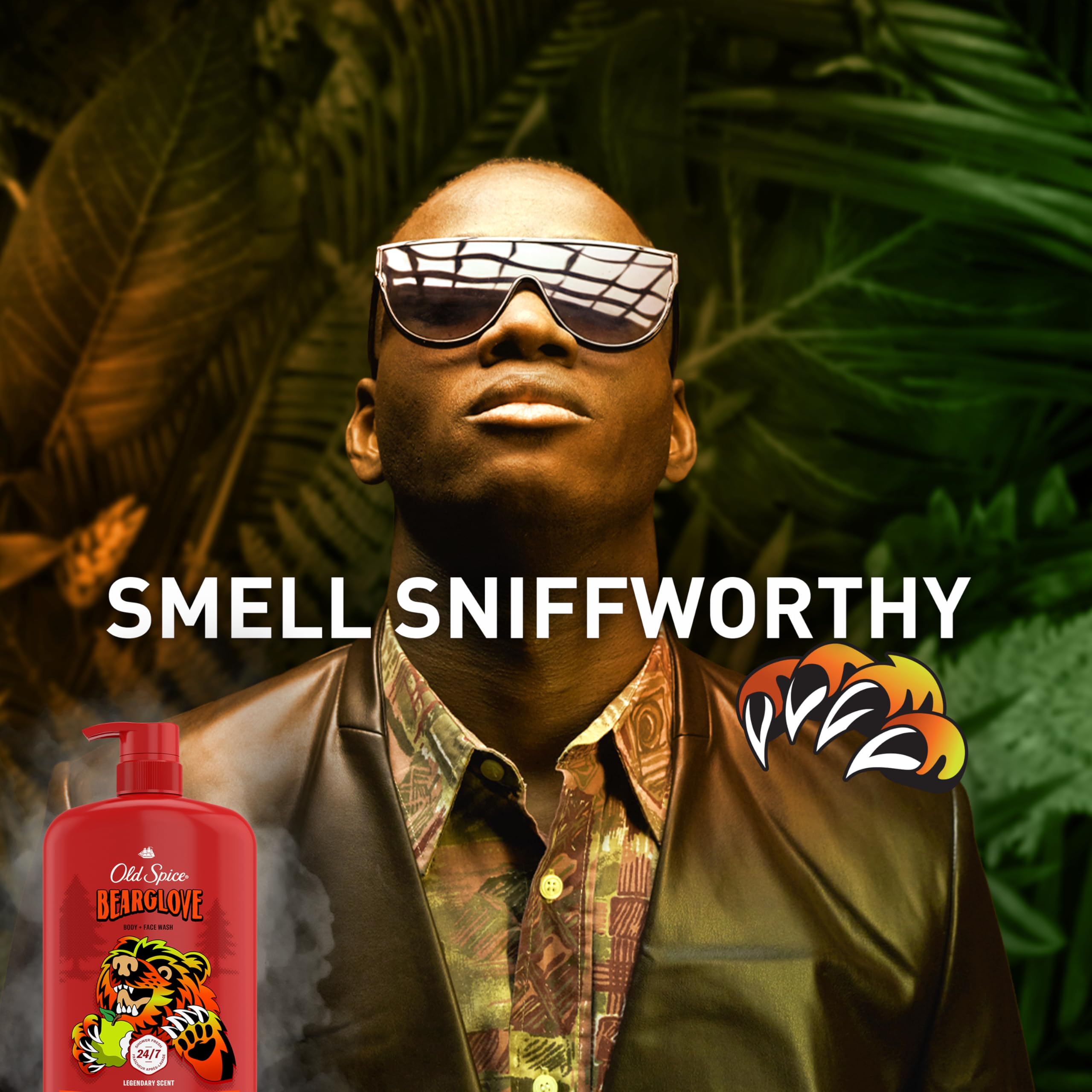 Old Spice Cleansing Body Wash for Men, 3X Defense, 24/7 Shower Fresh with Lasting Scent, 2-in-1 Body & Face Wash, Bearglove with Crisp Orchard Scent, 33.4 (Pack of 4) - Image 6