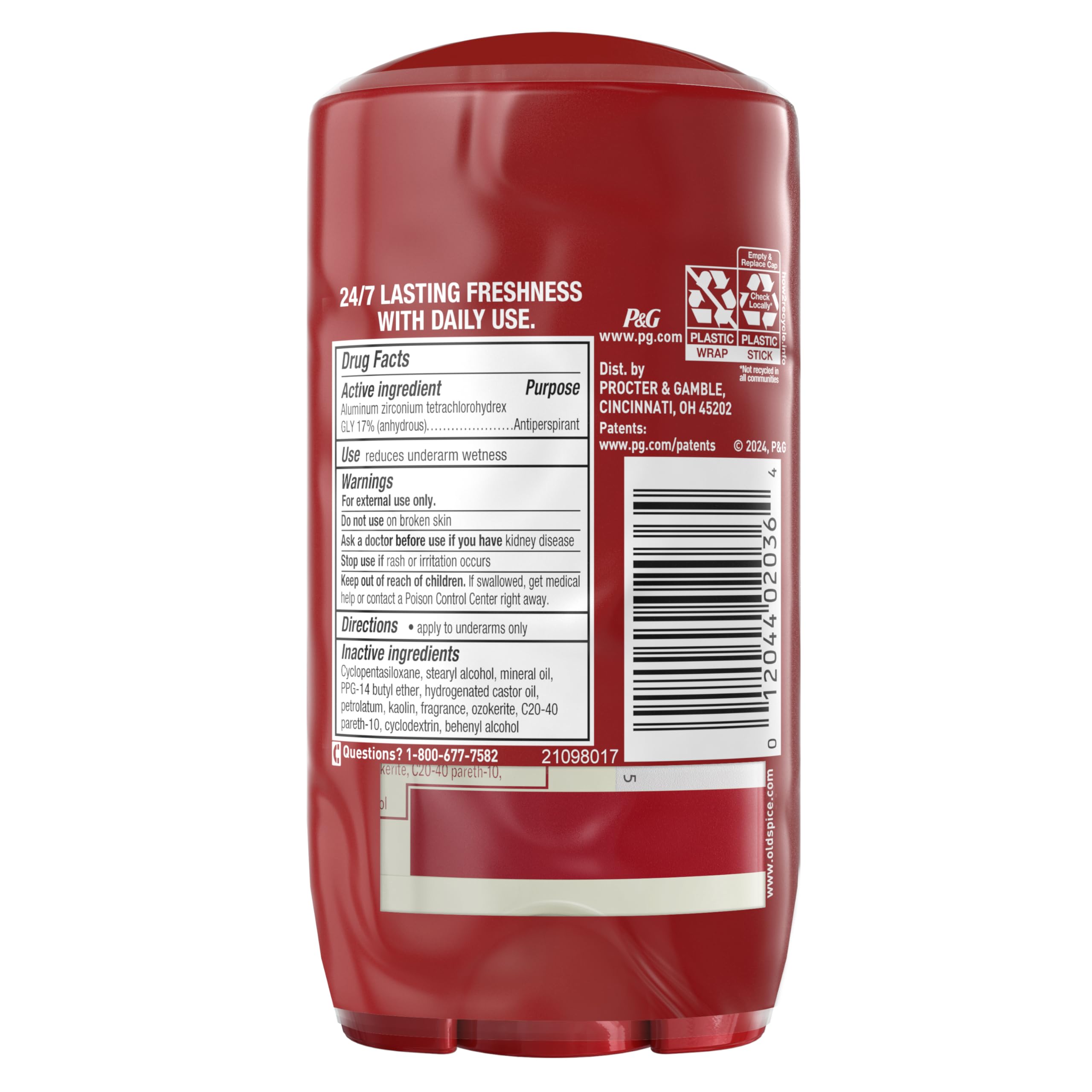 Old Spice Dry Feel Antiperspirant Deodorant for Men, 24/7 Freshness, 24/7 Sweat & Odor Protection, Gentle on Skin with Skin Conditioners, Fiji with Palm Tree + Coconut Scent, 2.6 oz (Pack of 2) - Image 9
