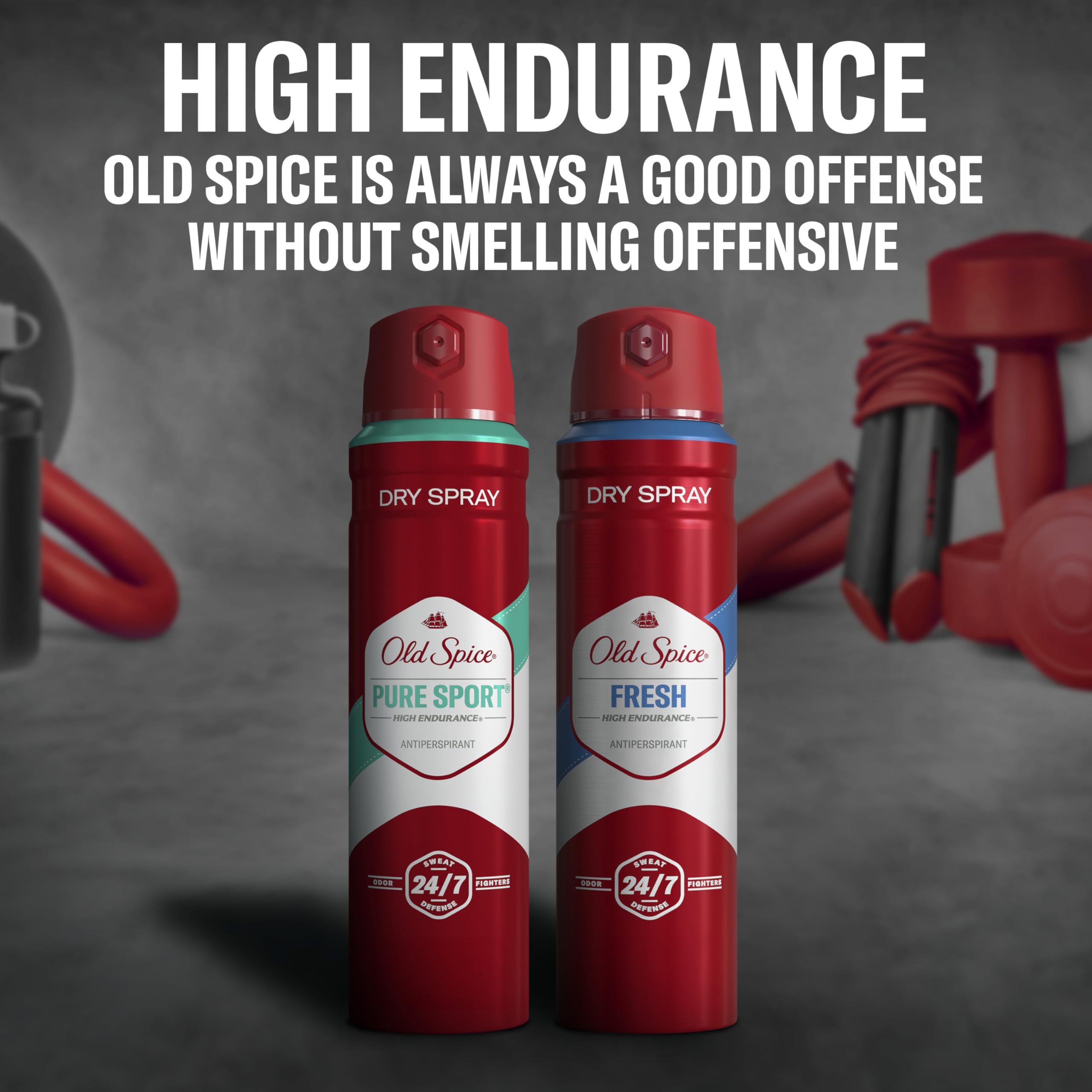 Old Spice Dry Spray Antiperspirant Deodorant for Men, High Endurance, 24/7 Sweat Defense & Odor Protection, 24/7 Freshness & Lasting Scent, Pure Sport Scent, 4.3 oz (Pack of 3) - Image 7
