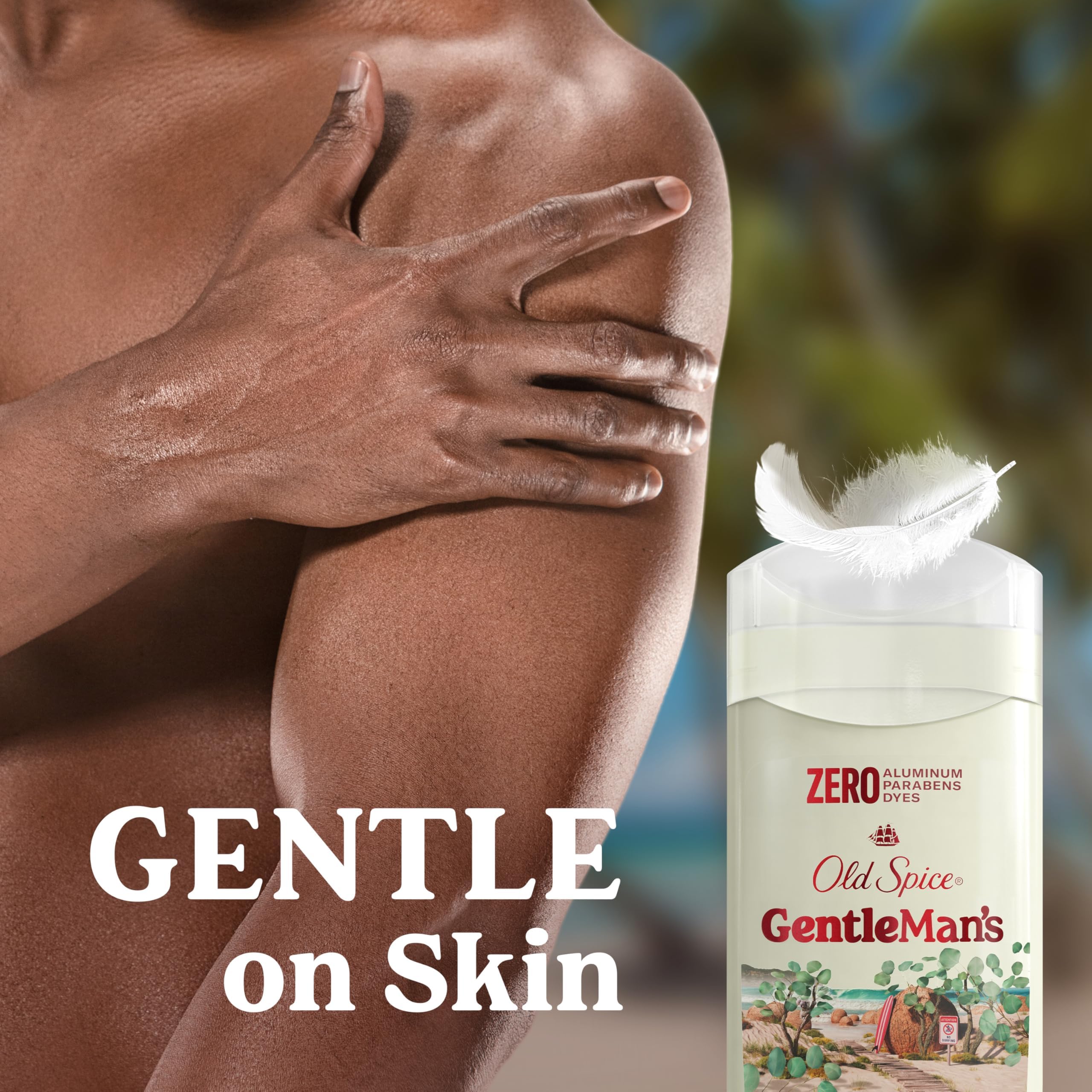 Old Spice GentleMan's Aluminum Free Dry Feel Deodorant for Men, 24/7 Lasting Freshness, Gentle on Skin with Skin Conditioners, Eucalyptus + Coconut Oil Scent, 3.0 oz (Pack of 3) - Image 6
