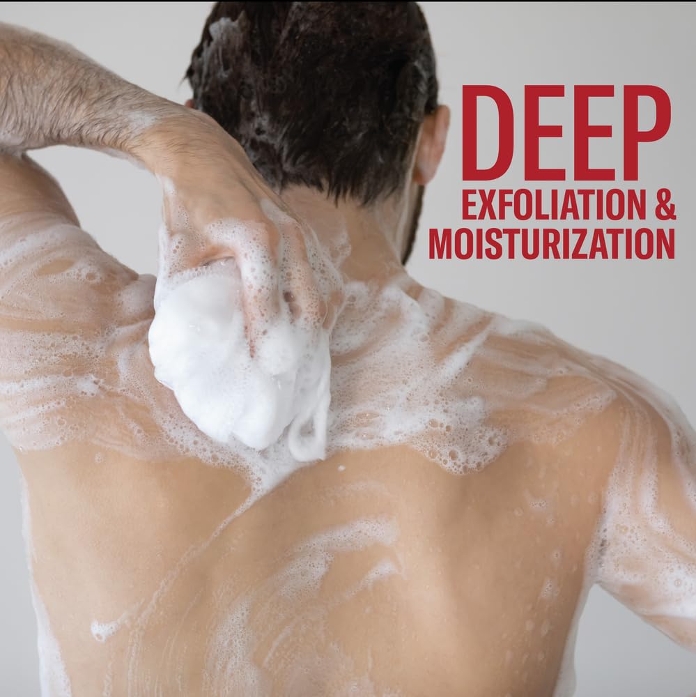 Old Spice GentleMan's Exfoliating & Moisturizing Body Wash for Men, 24/7 Shower Fresh with Long Lasting Scent, Renewing Vitamin B3 Blend, Brown Sugar + Cocoa Butter Scent, 18 oz (Pack of 4) - Image 4