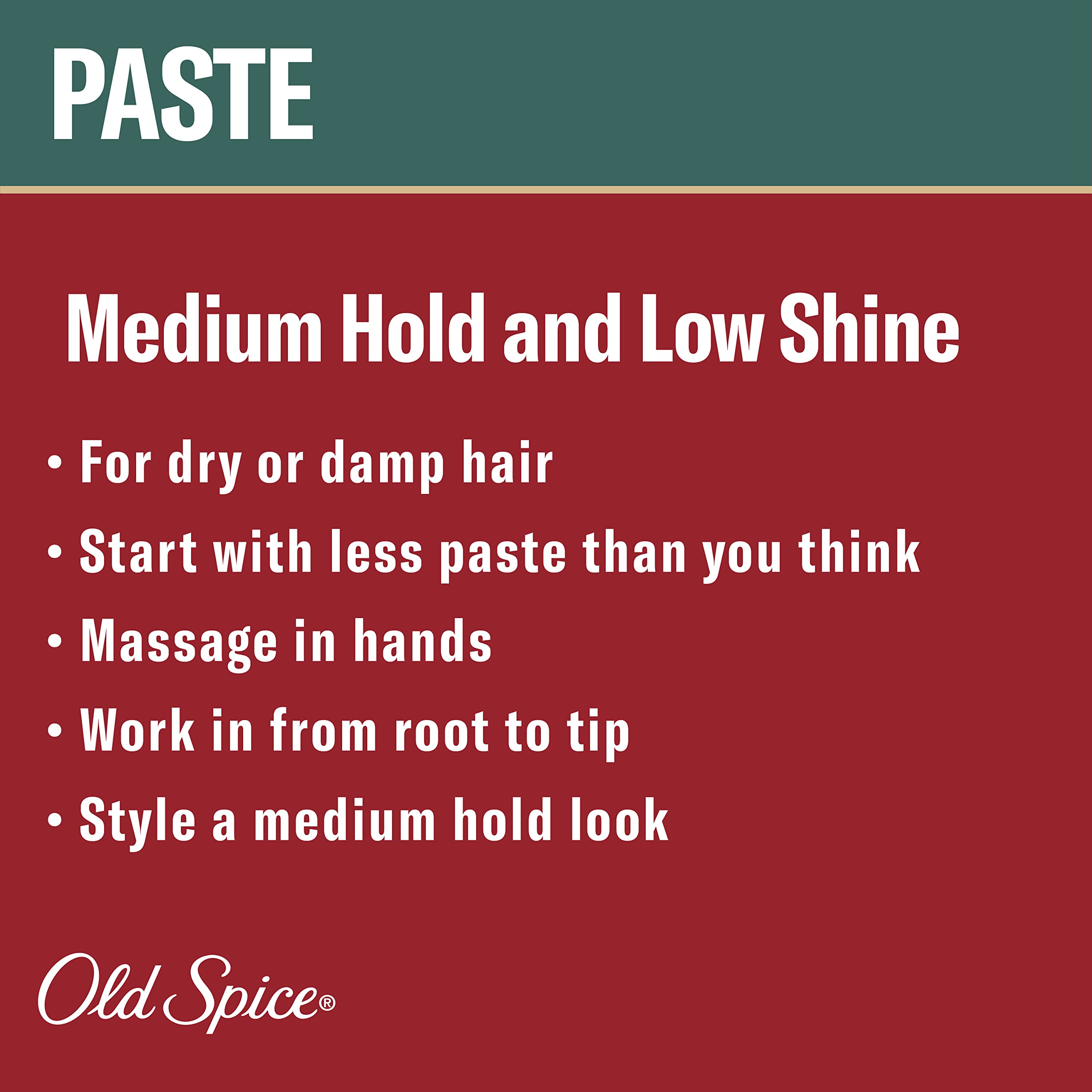 Old Spice Hair Styling Paste for Men, 2.22 oz, Twin Pack - Image 5