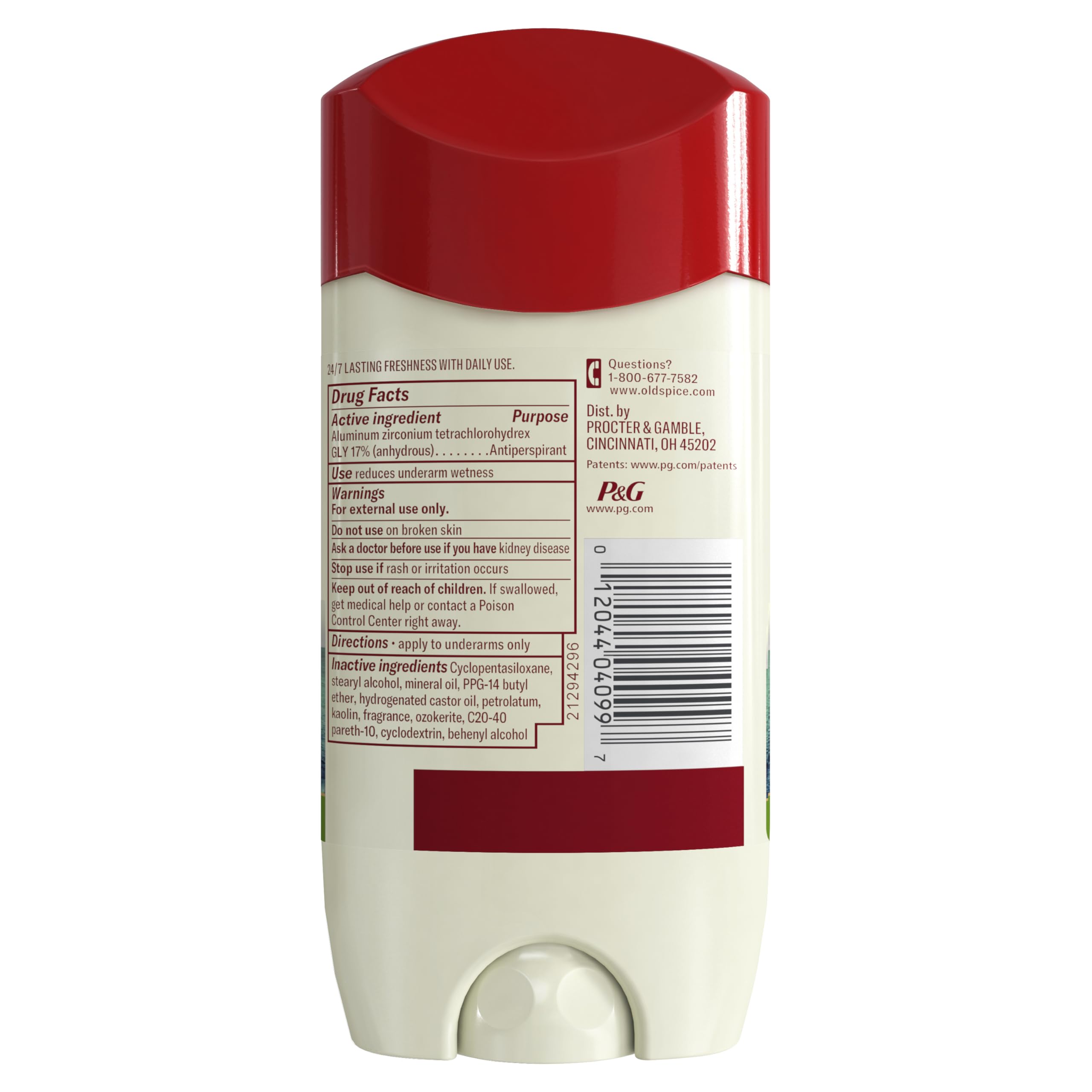 Old Spice Men's Antiperspirant & Deodorant, 24/7 Lasting Freshness, Advanced Sweat & Odor Protection with Skin Conditioners, Invisible Solid, Fiji with Palm Tree Scent, 3.4 oz (Pack of 3) - Image 11