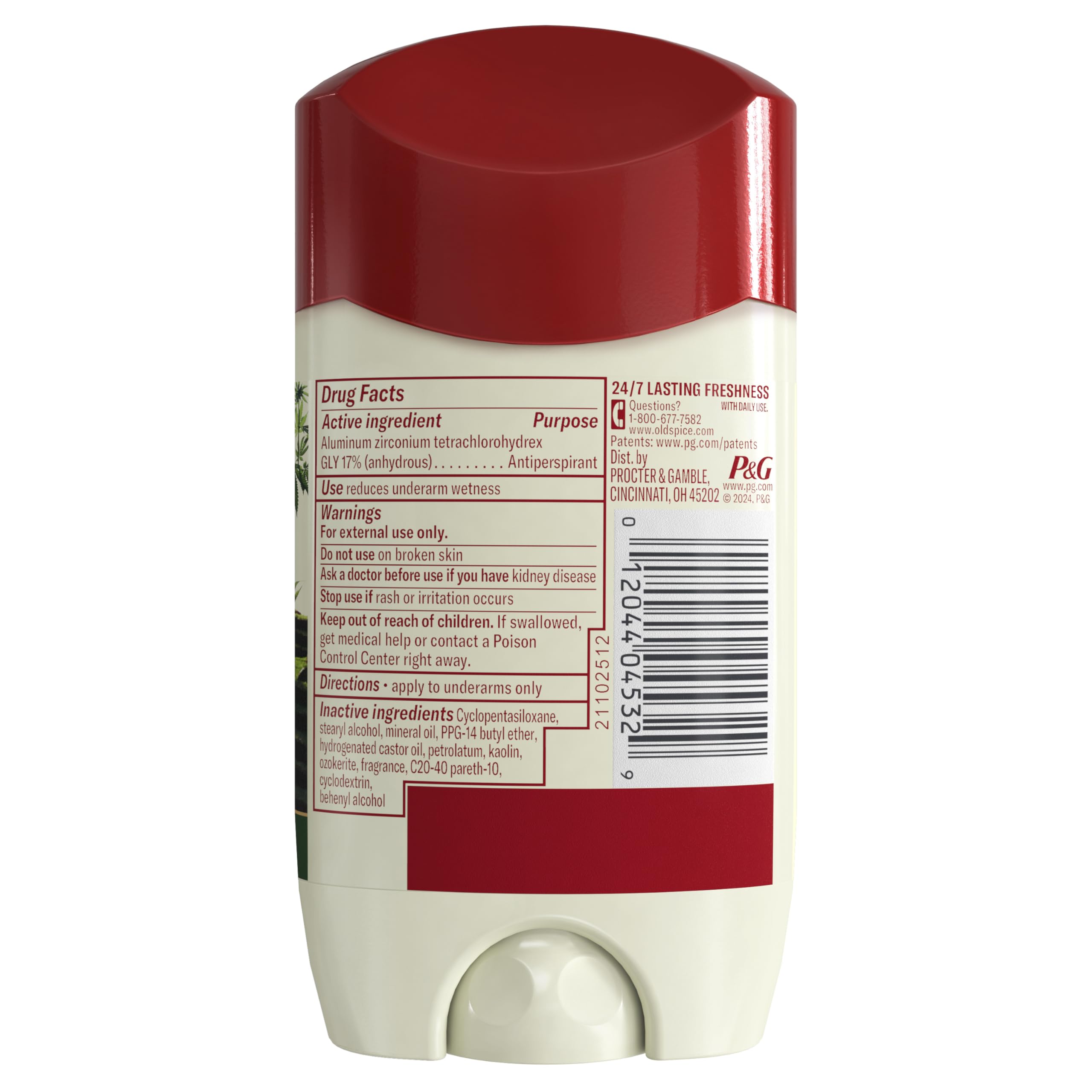 Old Spice Men's Antiperspirant & Deodorant Alpine with Hemp Oil, 2.6oz (Pack of 3) - Image 8
