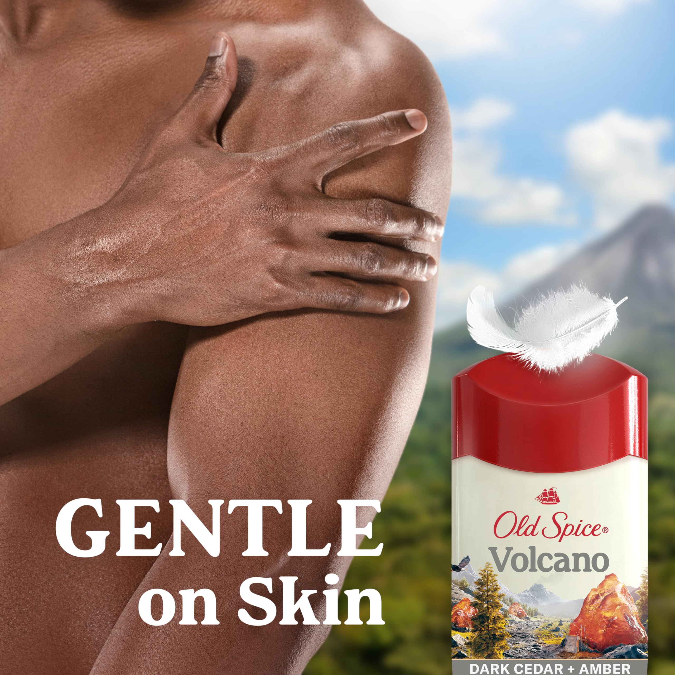 Old Spice Men's Antiperspirant & Deodorant Volcano with Charcoal, 2.6oz (Pack of 3) with Travel-Size Swagger Body Wash - Image 5