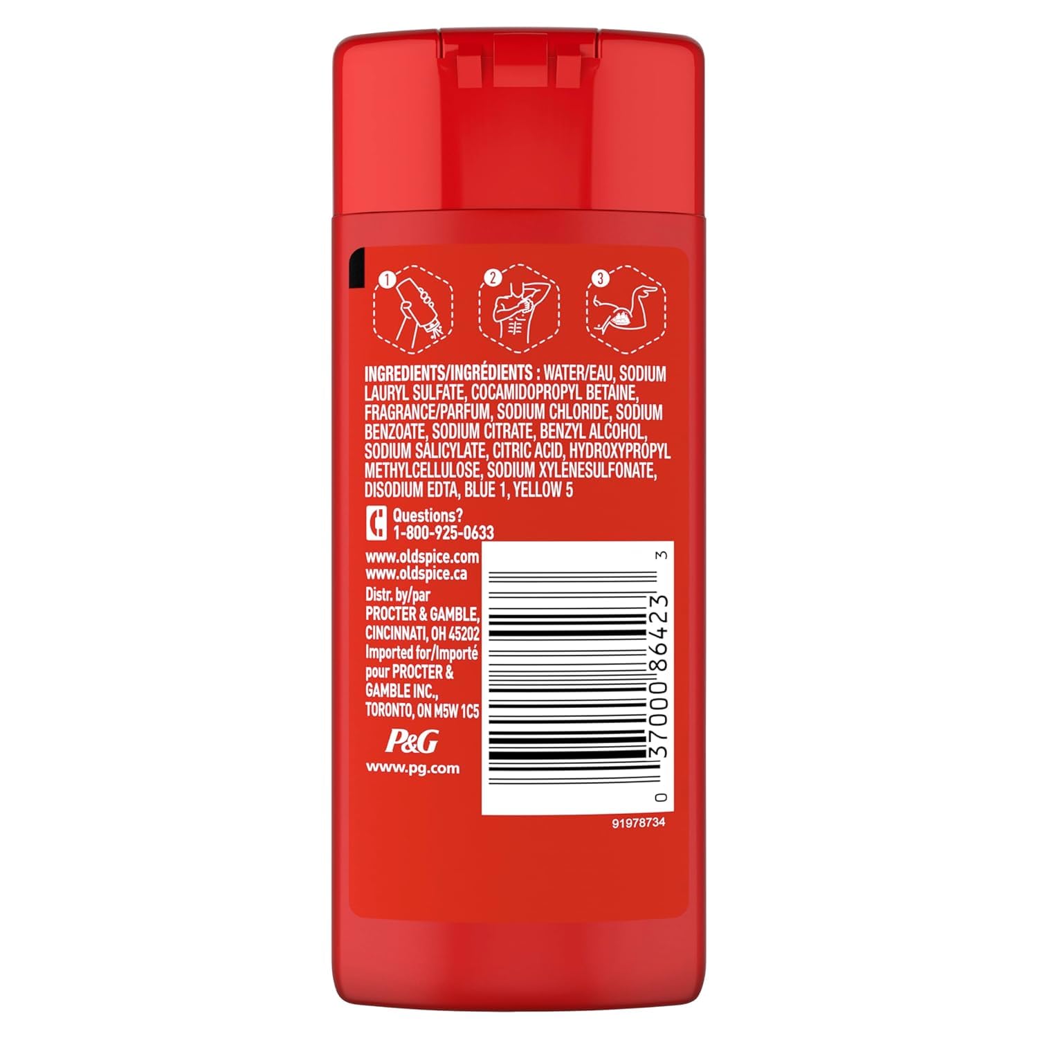 Old Spice Men's Antiperspirant & Deodorant Volcano with Charcoal, 2.6oz (Pack of 3) with Travel-Size Swagger Body Wash - Image 8