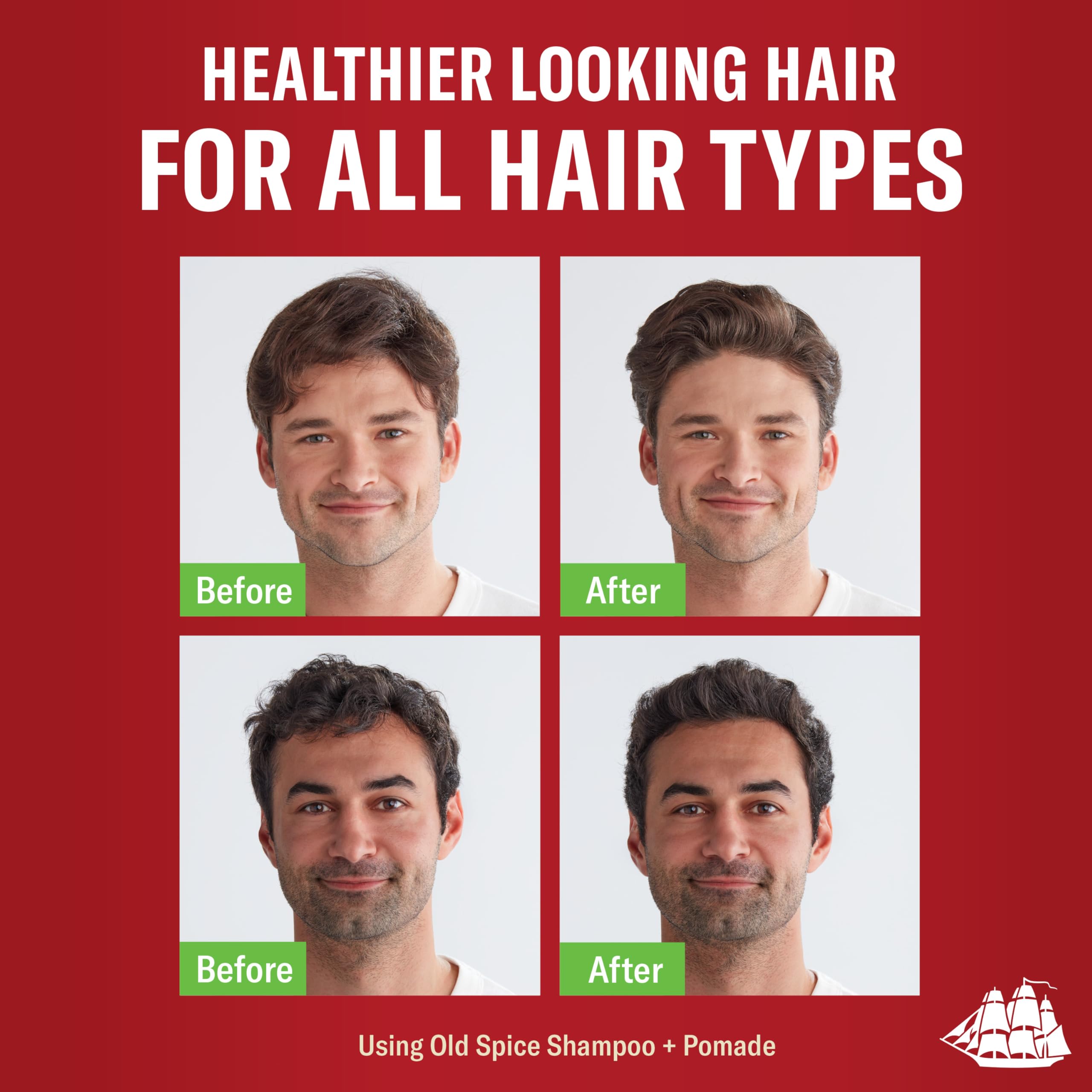 Old Spice Mens 2-in-1 Shampoo and Conditioner Set, Fiji, Coconut & Tropical Wood Scent, For All Hair Types, Healthier, Fuller, Moisturized Looking Hair, 21.9 fl oz Each, Twin Pack - Image 4