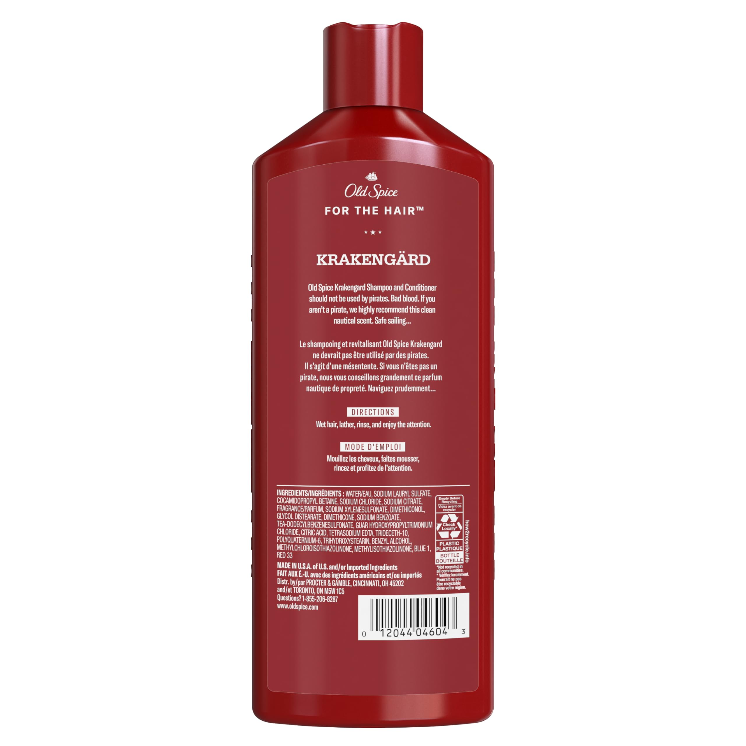 Old Spice Mens 2-in-1 Shampoo and Conditioner Set, Krakengard, For All Hair Types, Healthier, Fuller, More Moisturized Looking Hair, 13.5 fl oz Each (Pack of 6) - Image 11