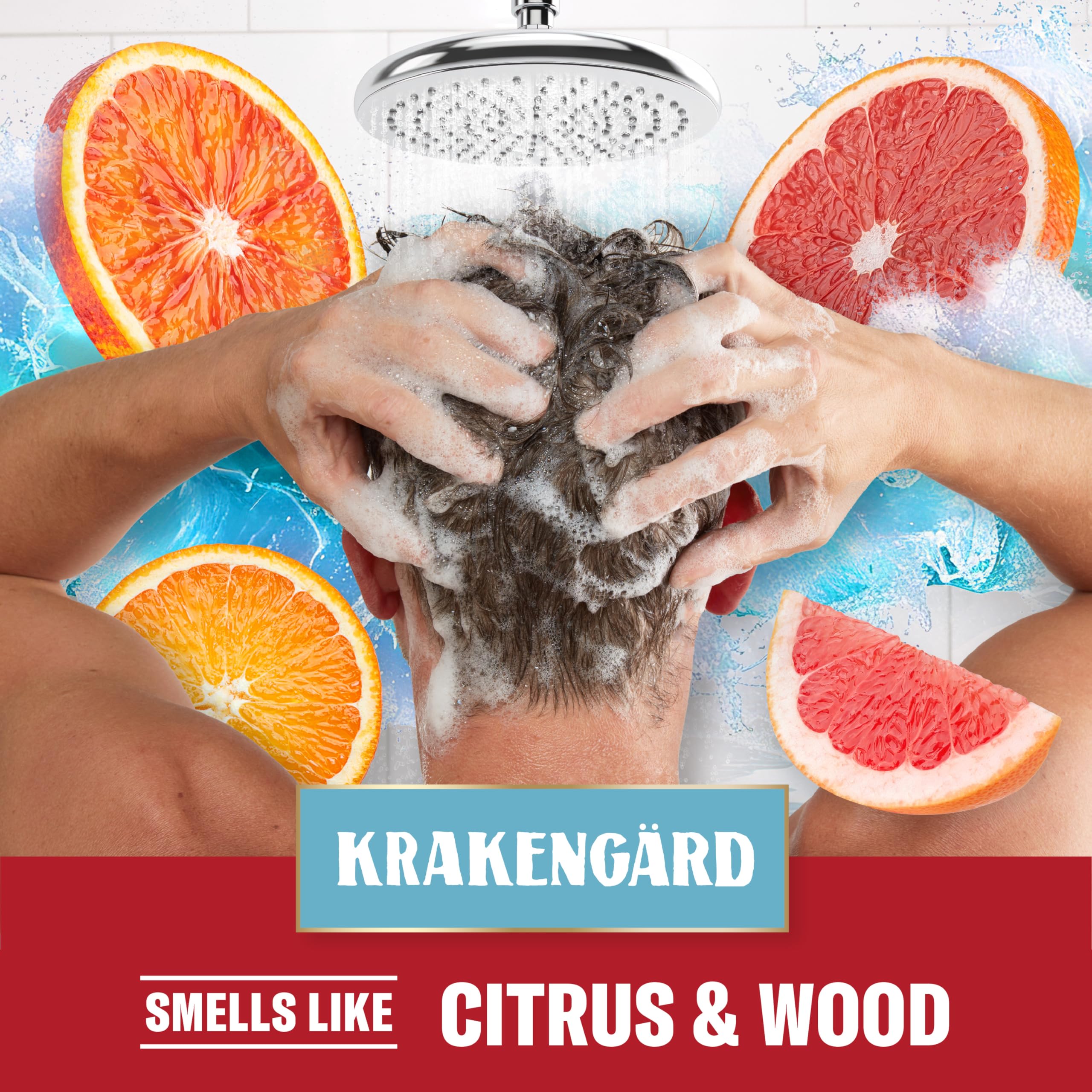 Old Spice Mens 2-in-1 Shampoo and Conditioner Set, Krakengard, For All Hair Types, Healthier, Fuller, More Moisturized Looking Hair, 13.5 fl oz Each (Pack of 6) - Image 6