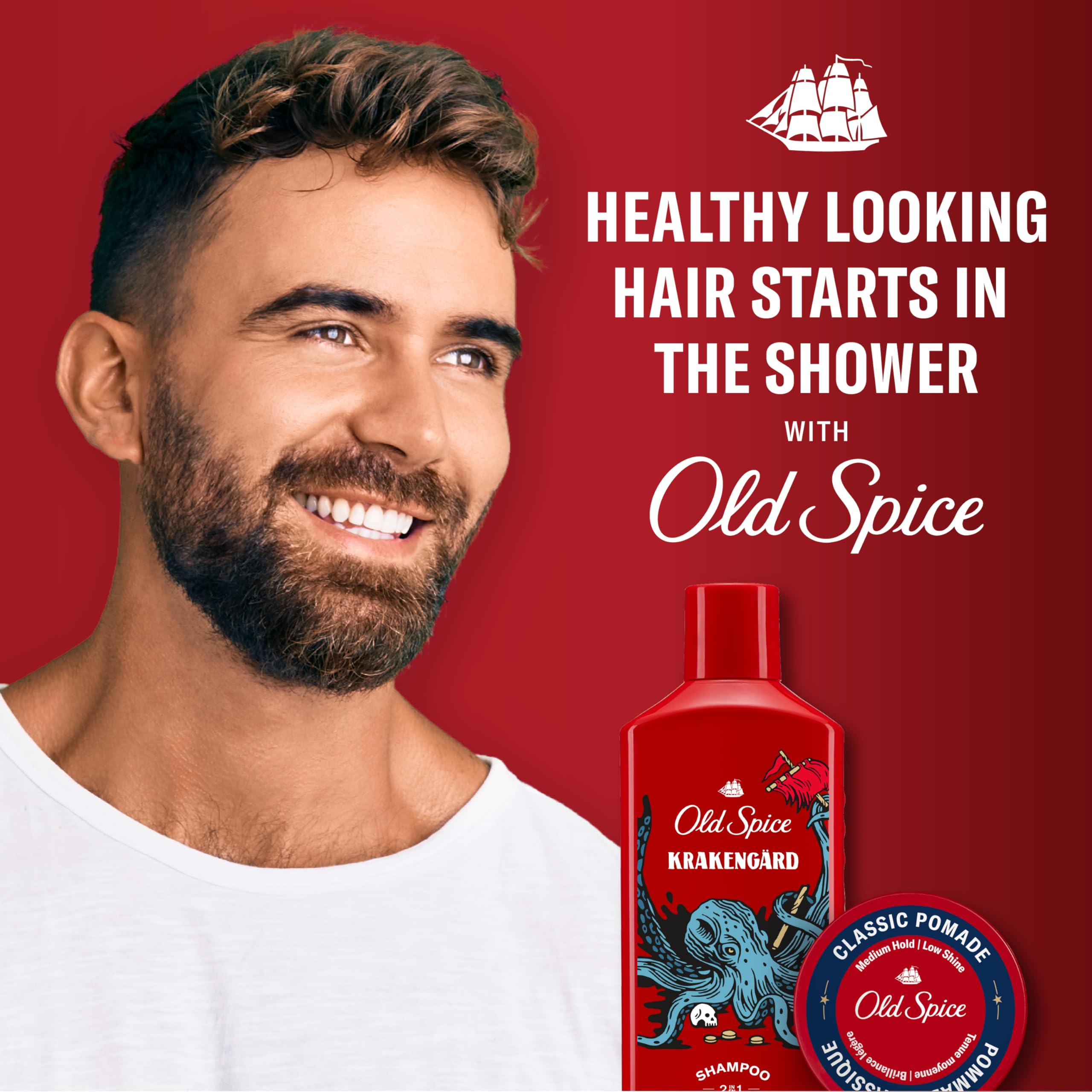 Old Spice Mens 2-in-1 Shampoo and Conditioner Set, Krakengard, For All Hair Types, Healthier, Fuller, More Moisturized Looking Hair, 13.5 fl oz Each (Pack of 6) - Image 7