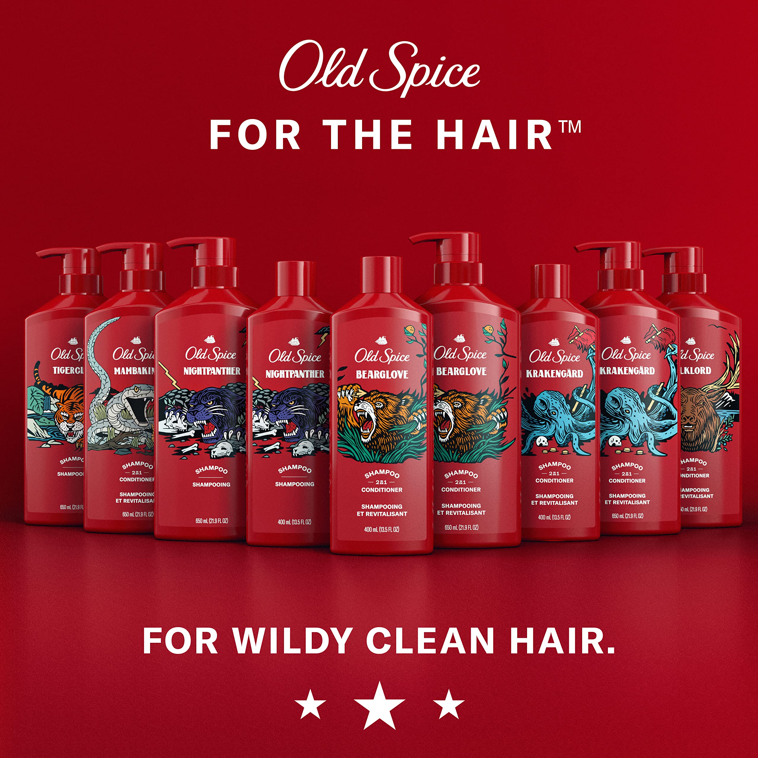 Old Spice Mens 2-in-1 Shampoo and Conditioner Set, Krakengard, For All Hair Types, Healthier, Fuller, More Moisturized Looking Hair, 13.5 fl oz Each (Pack of 6) - Image 8