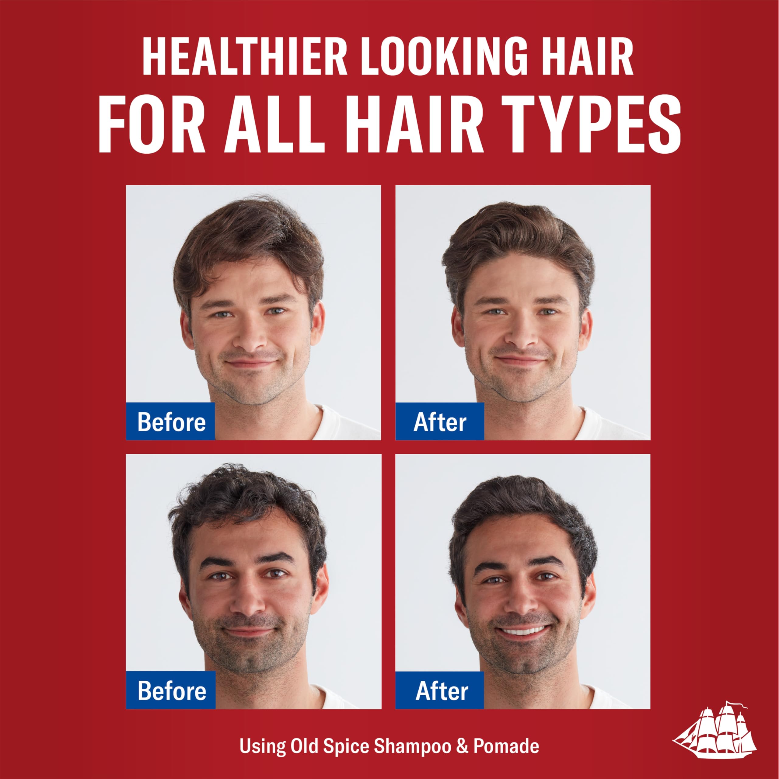 Old Spice Mens Hair Pomade, Medium Hold, Low Shine, Mens Hair Styling, 2.22 oz Each, Twin Pack - Image 3