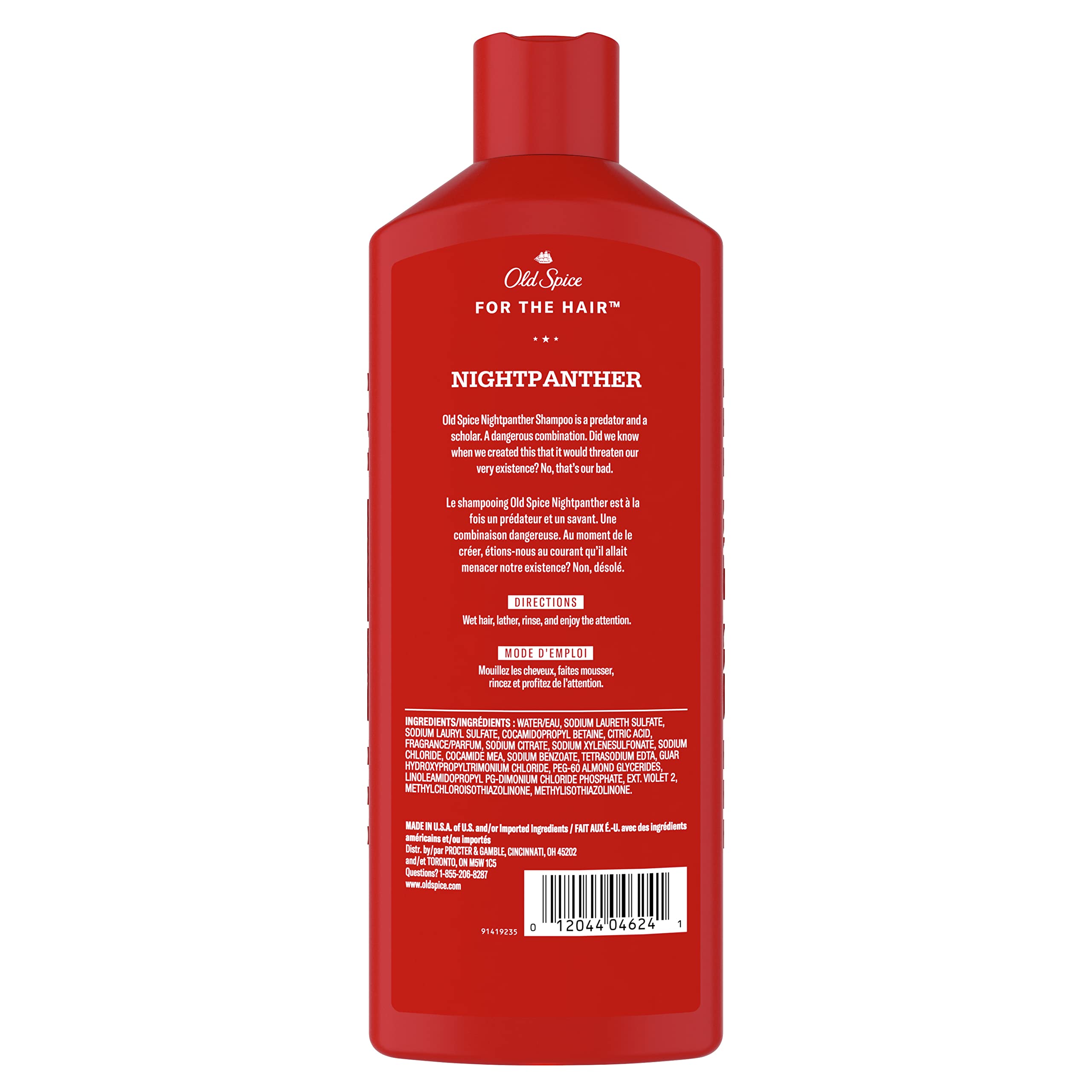 Old Spice Mens Shampoo, Nightpanther, For All Hair Types, Healthier, Fuller, More Moisturized Looking Hair, 13.5 fl oz Each (Pack of 6) - Image 6