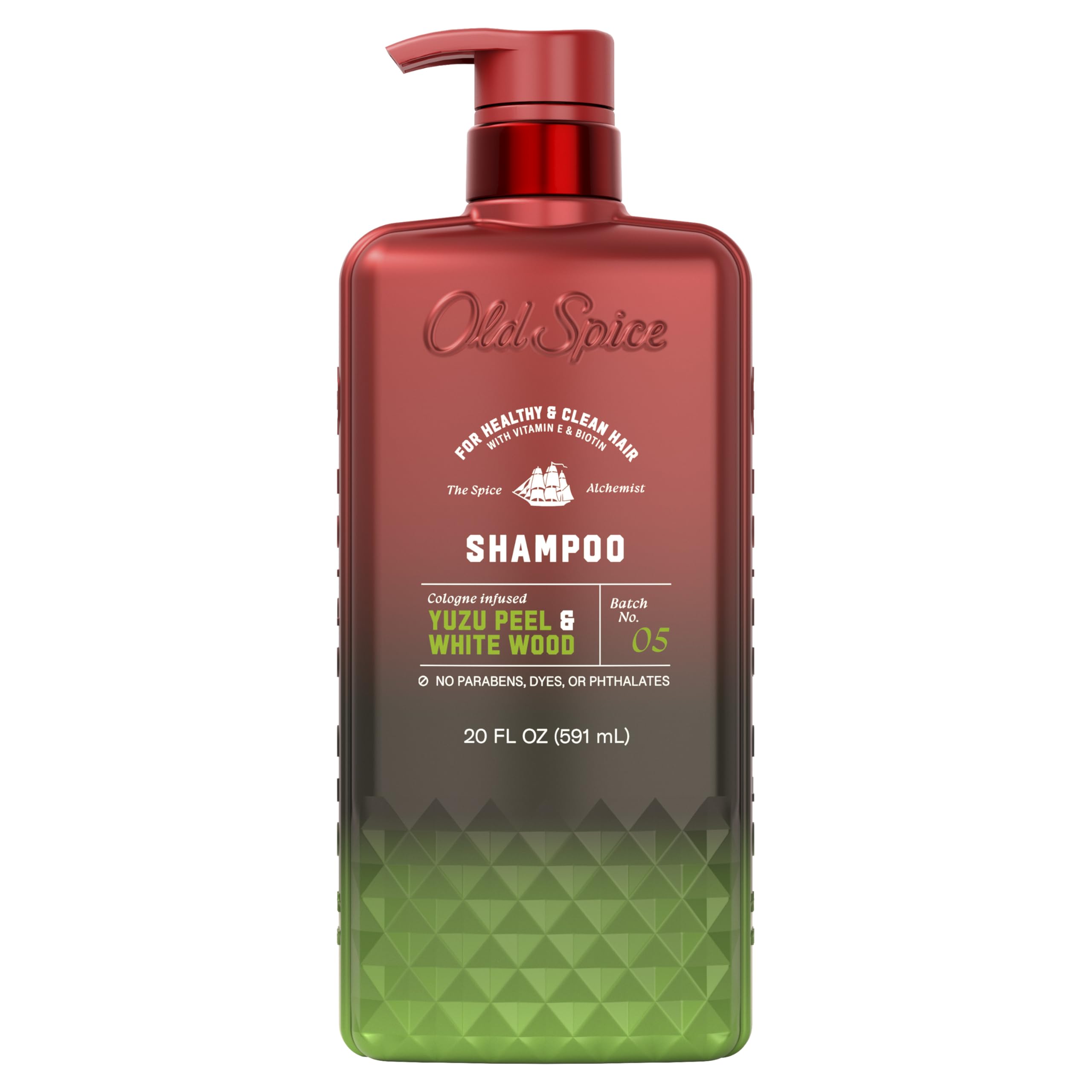Old Spice Mens Shampoo, The Spice Alchemist Collection, Cologne-Infused Yuzu Peel & White Wood Scent, Free of Parabens & Phthalates, 21.9 fl oz - Image 8