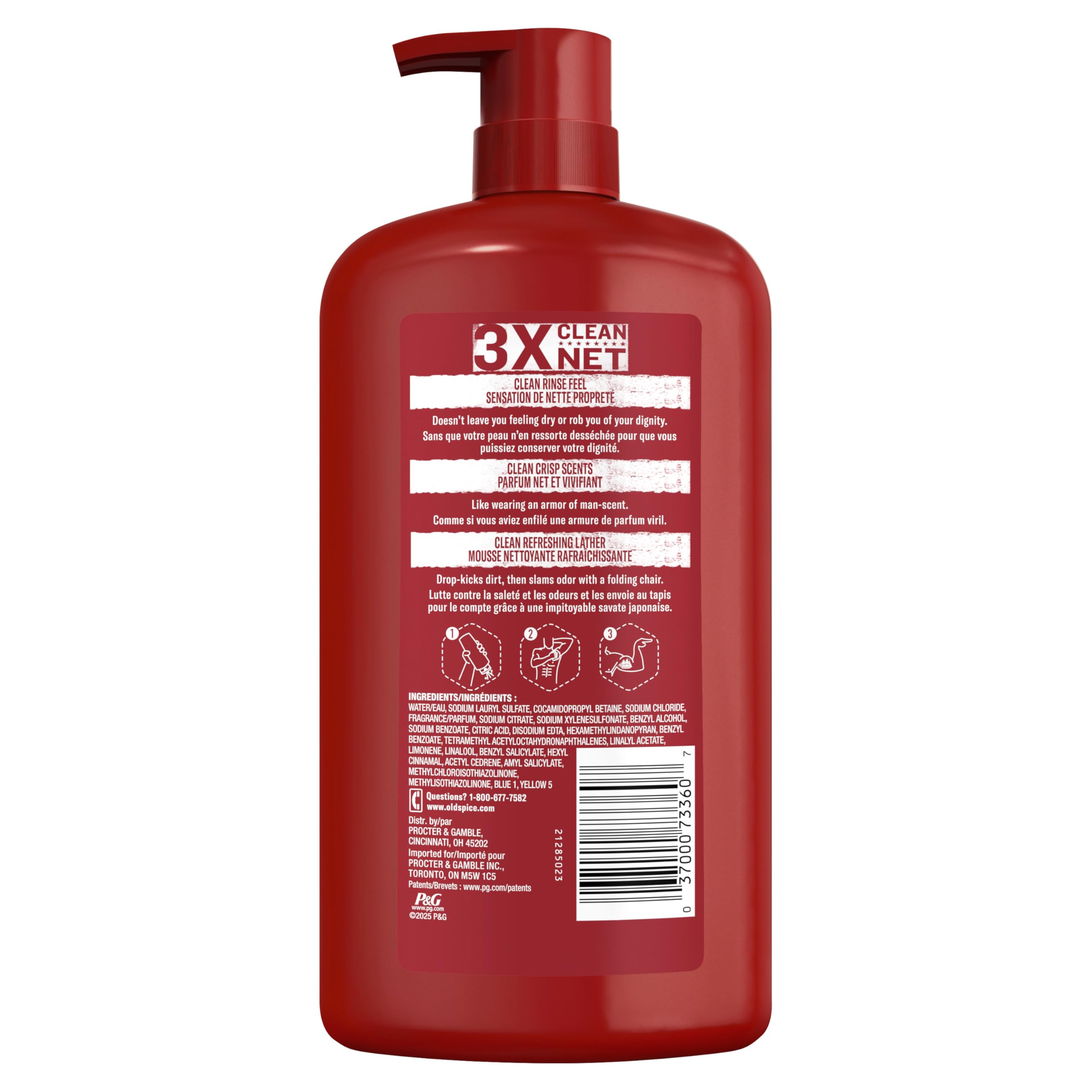 Old Spice Refreshing Body Wash for Men, High Endurance, 3X Defense, 24/7 Shower Fresh with Long Lasting Scent, Pure Sport Scent, 33.4 oz (Pack of 4) - Image 7