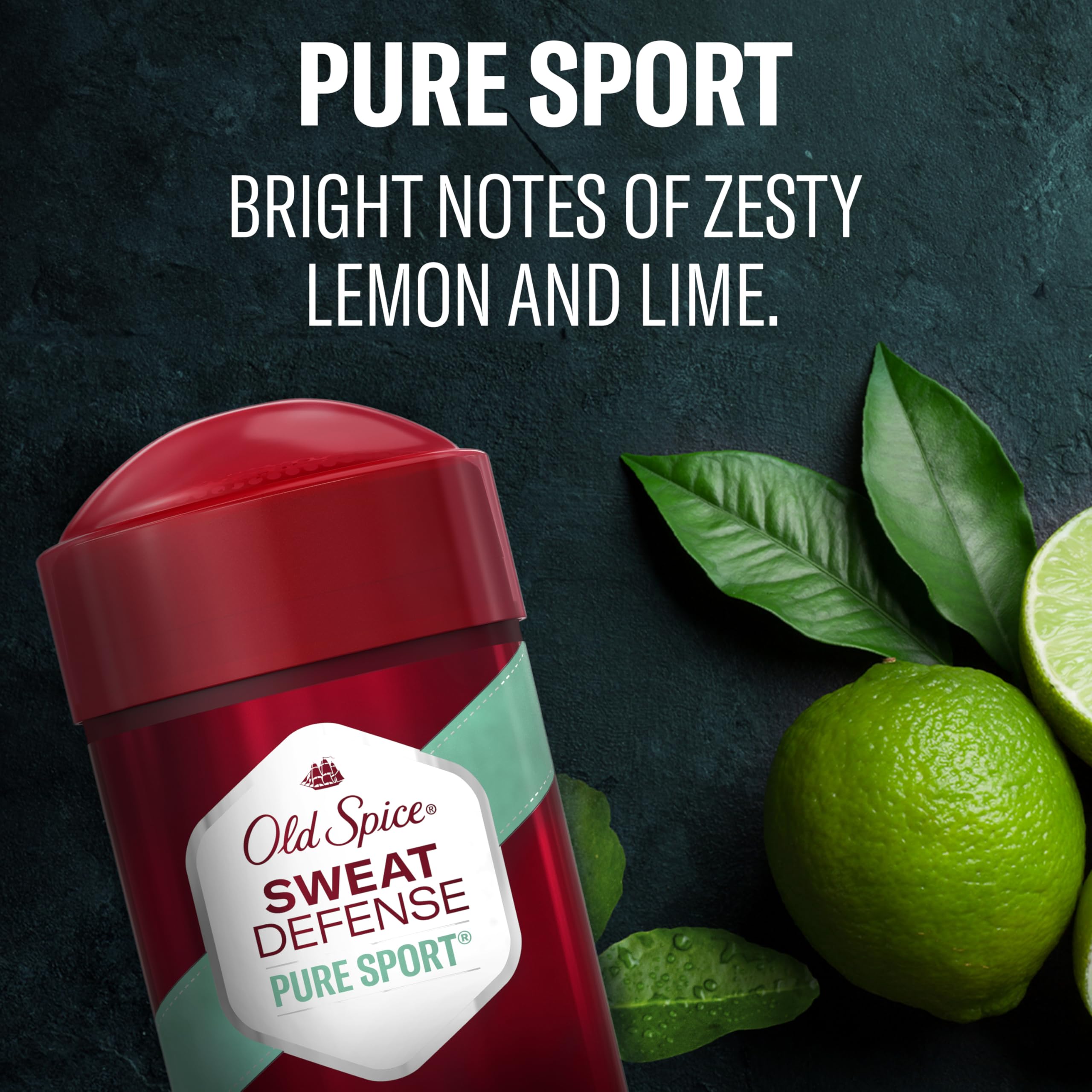 Old Spice Sweat Defense Antiperspirant & Deodorant for Men, 24/7 Ultimate Sweat Protection, Long Lasting Scent, Soft Solid, Pure Sport Scent, 2.6 oz (Pack of 2) - Image 8