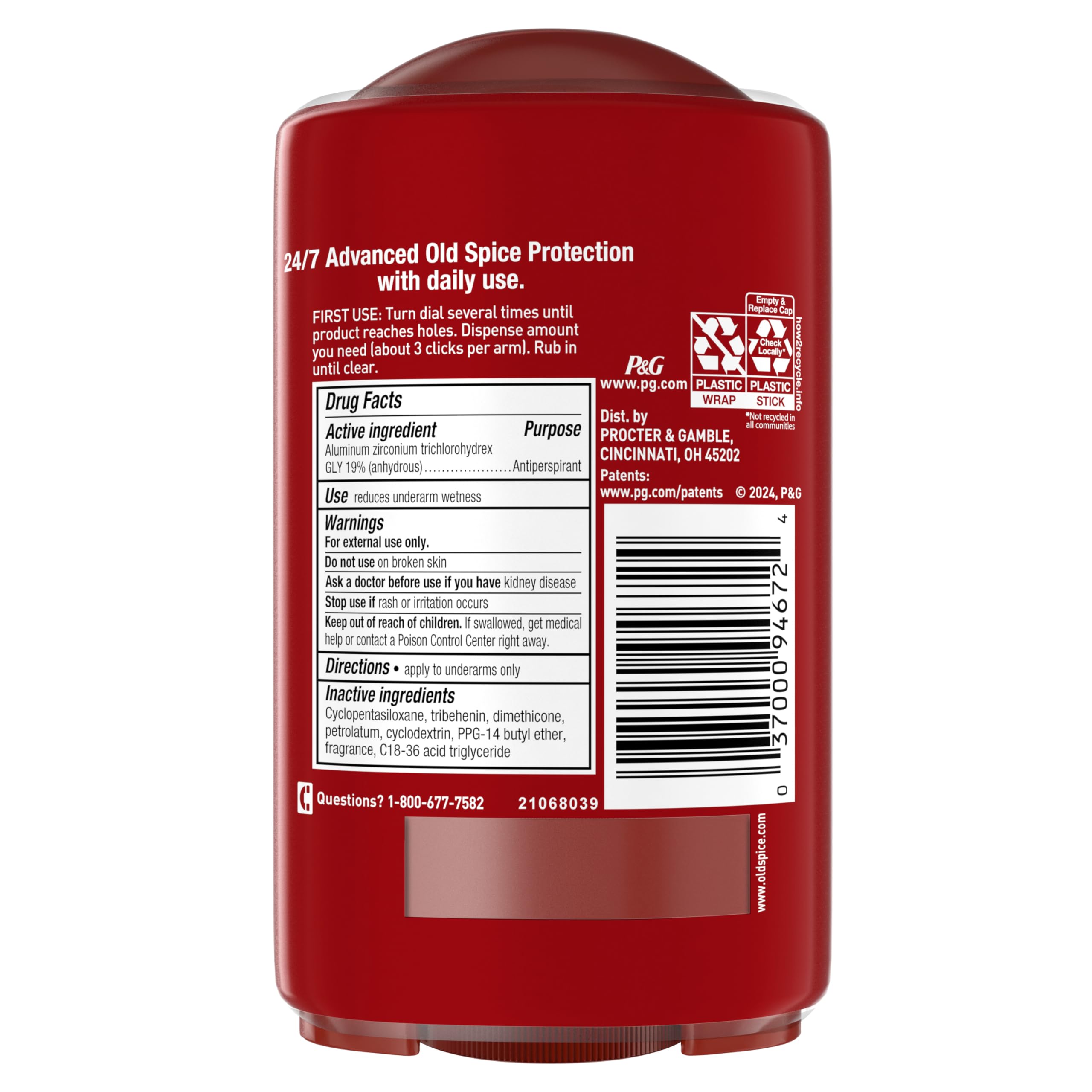 Old Spice Sweat Defense Antiperspirant & Deodorant for Men, 24/7 Ultimate Sweat Protection, Long Lasting Scent, Soft Solid, Pure Sport Scent, 2.6 oz (Pack of 2) - Image 9
