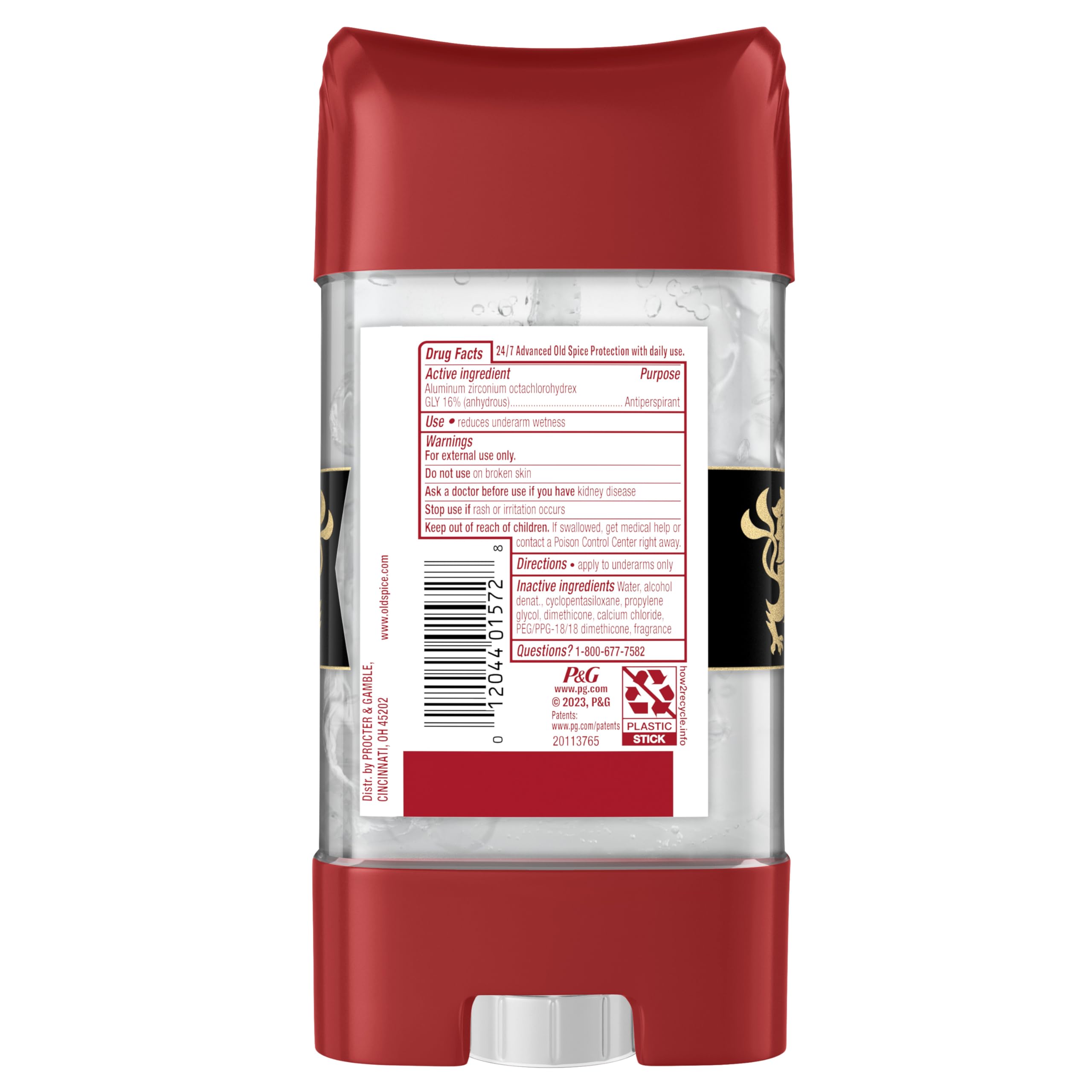 Old Spice Sweat Defense Antiperspirant Deodorant for Men, 24/7 Sweat & Odor Protection, Lasting Freshness, Clear Gel, Swagger Scent, 3.8 oz (Pack of 12) - Image 6